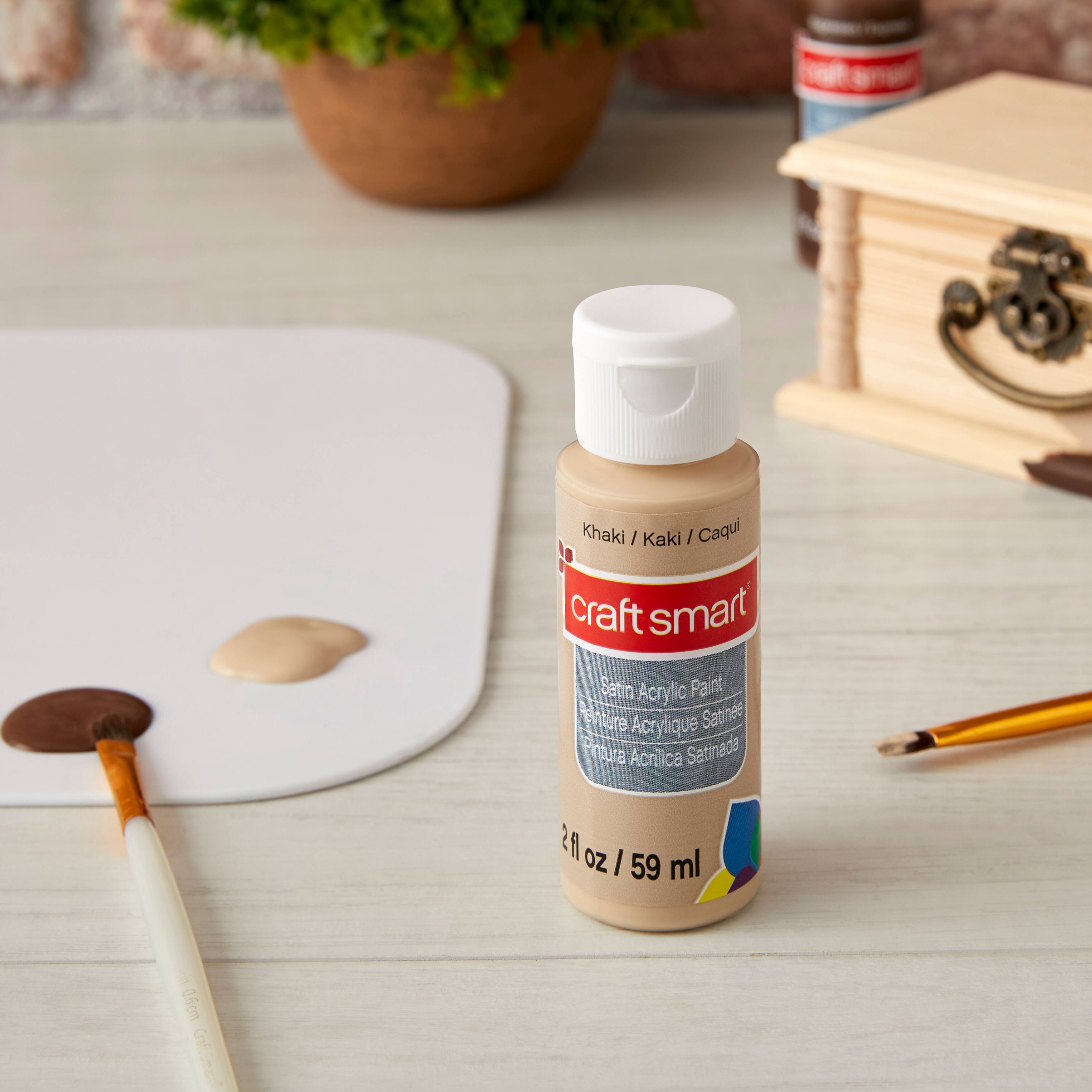 12 Pack: Satin Acrylic Paint by Craft Smart®, 2oz.