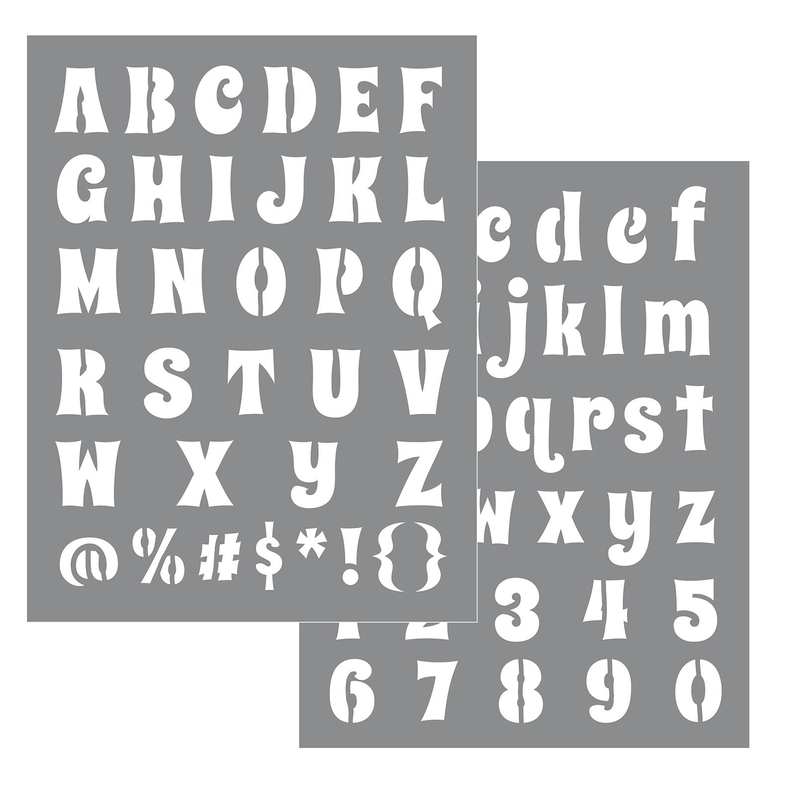 7 Alphabet Stencils / Uppercase 7 inch stencils to print. - Sophia ...