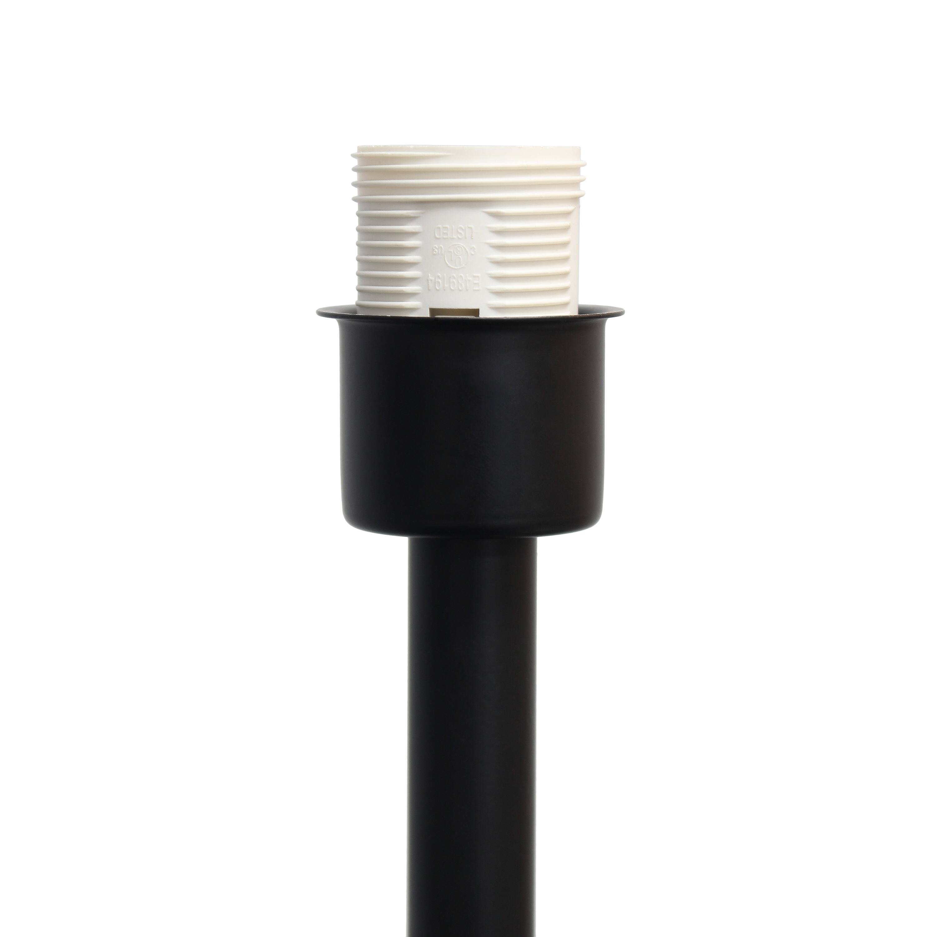 Elegant Designs&#x2122; 5ft. Black End Table Dual Shelf Decorative Floor Lamp