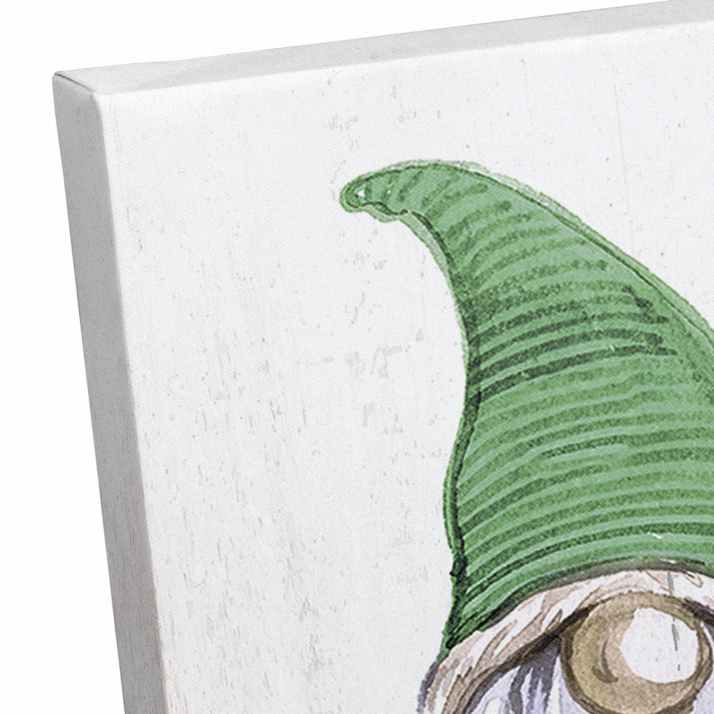 Lucky Love Gnomes 16" x 16" Canvas Wall Art