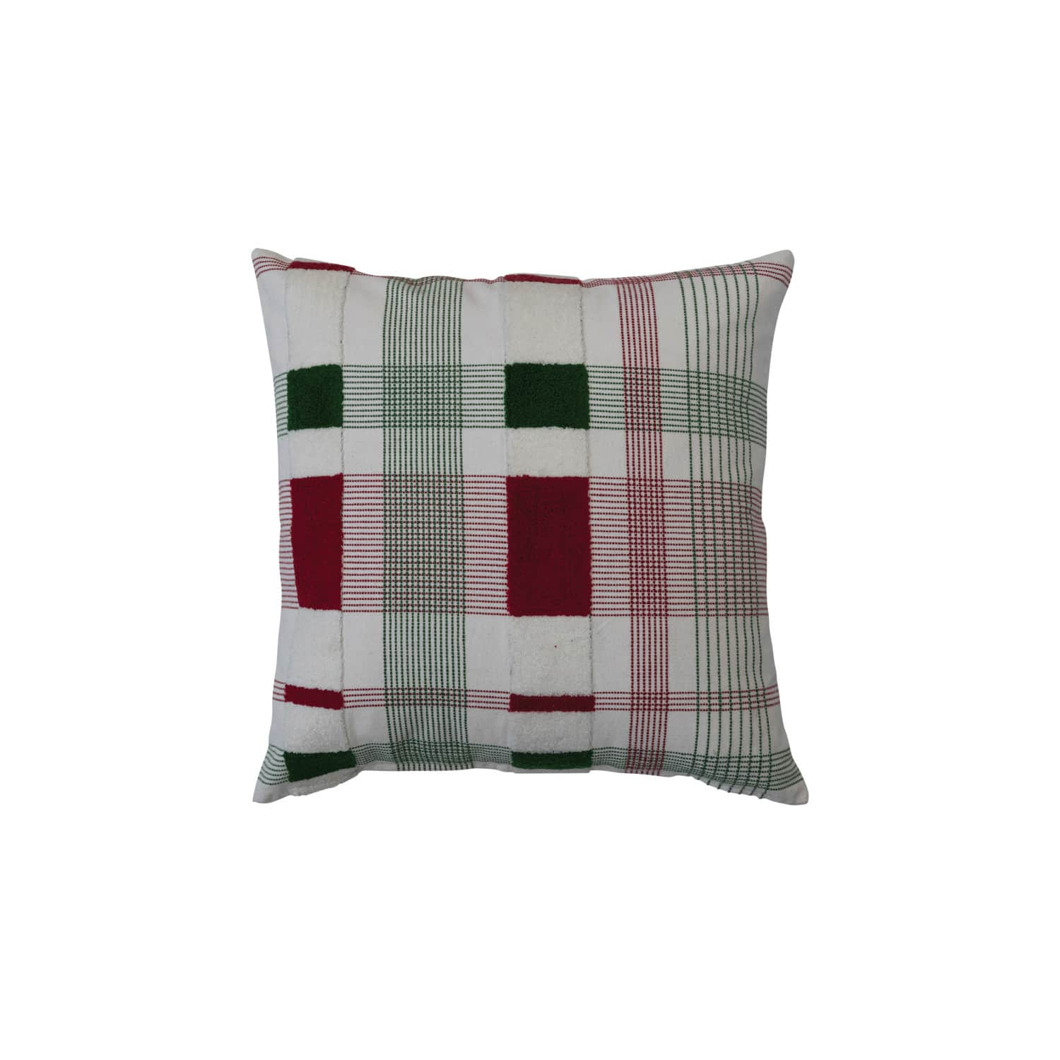 Red and best sale green plaid pillows