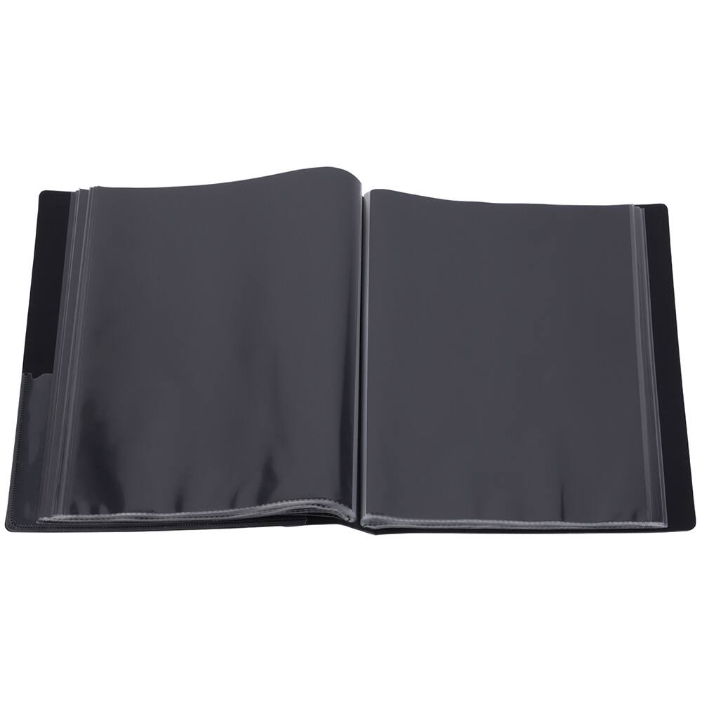 JAM Paper Black Letter Size Display Book 12 Pack of 48 Pages