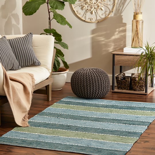 DII® Color Block Cotton Chindi Rug, 4ft. x 6ft. | Rugs & Mats | Michaels