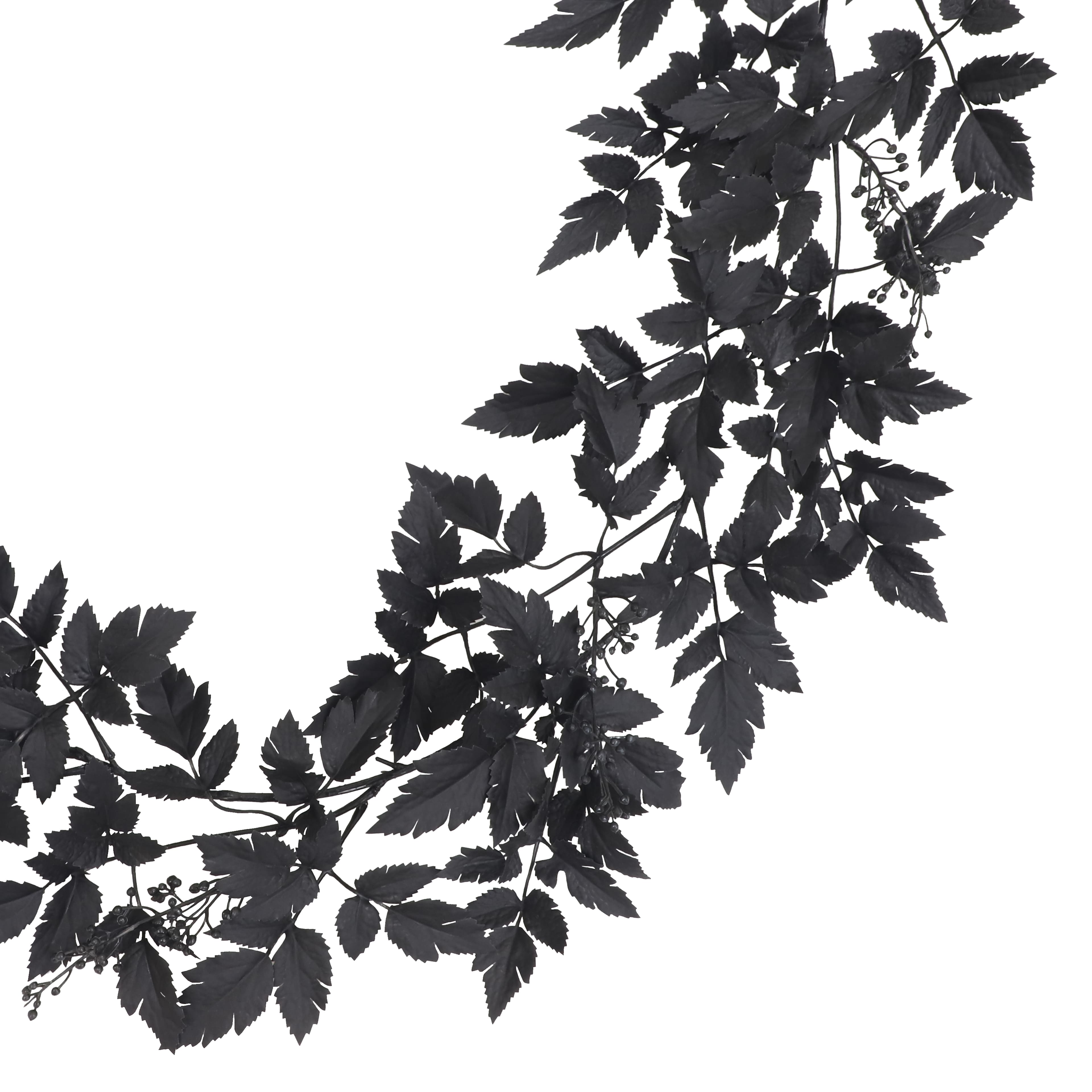 6ft. Black Foliage Garland by Ashland&#xAE;