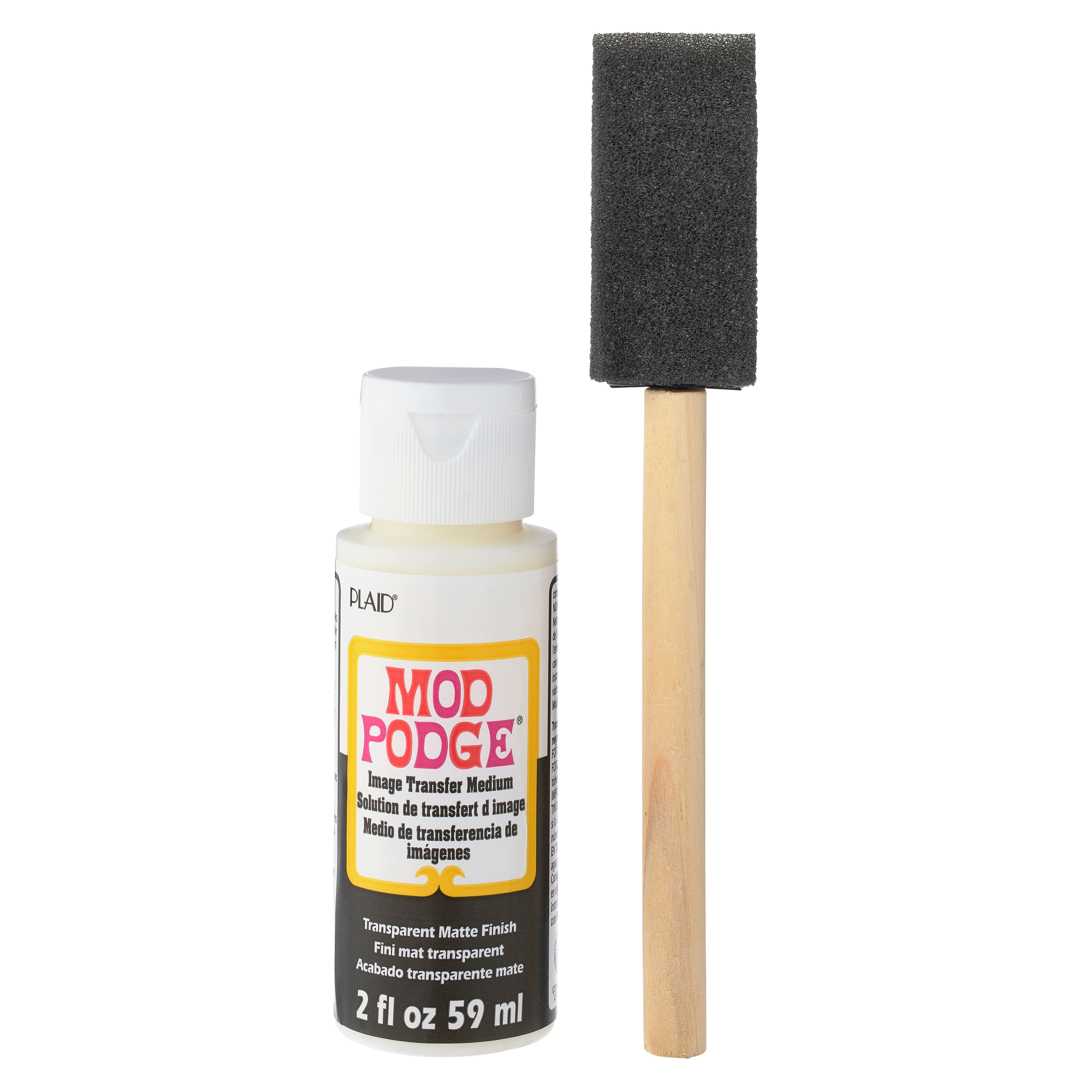 Mod Podge Photo Transfer Medium & Foam Brush - 2 oz