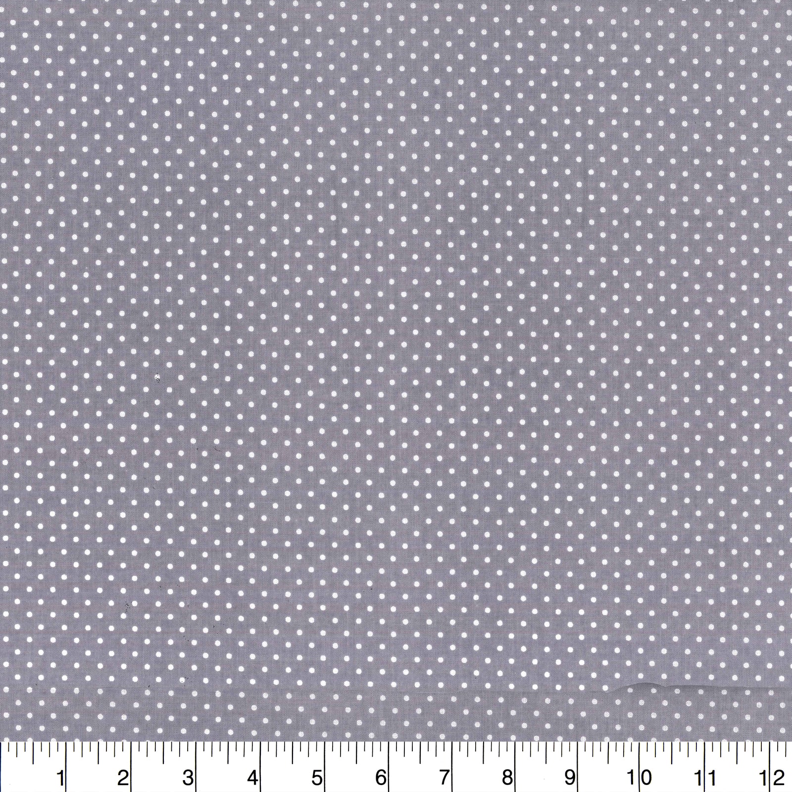 Fabric Traditions Gray Pin Dot Cotton Fabric