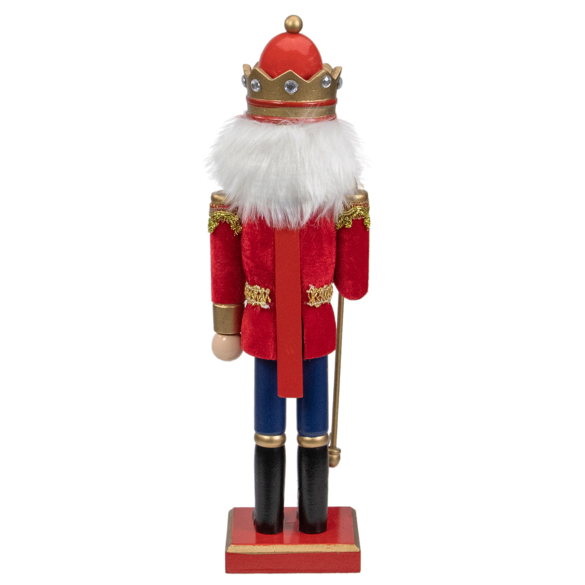 14&#x22; Wooden Nutcracker King with Scepter
