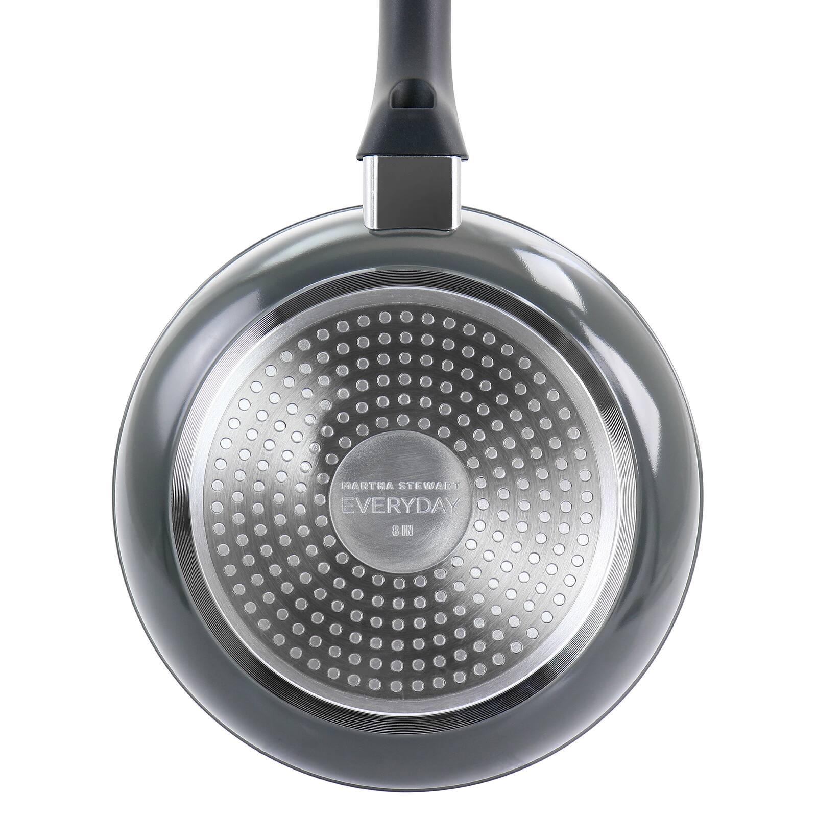 Martha Stewart Everyday 8&#x22; Sharkey Gray Aluminum Nonstick Frying Pan