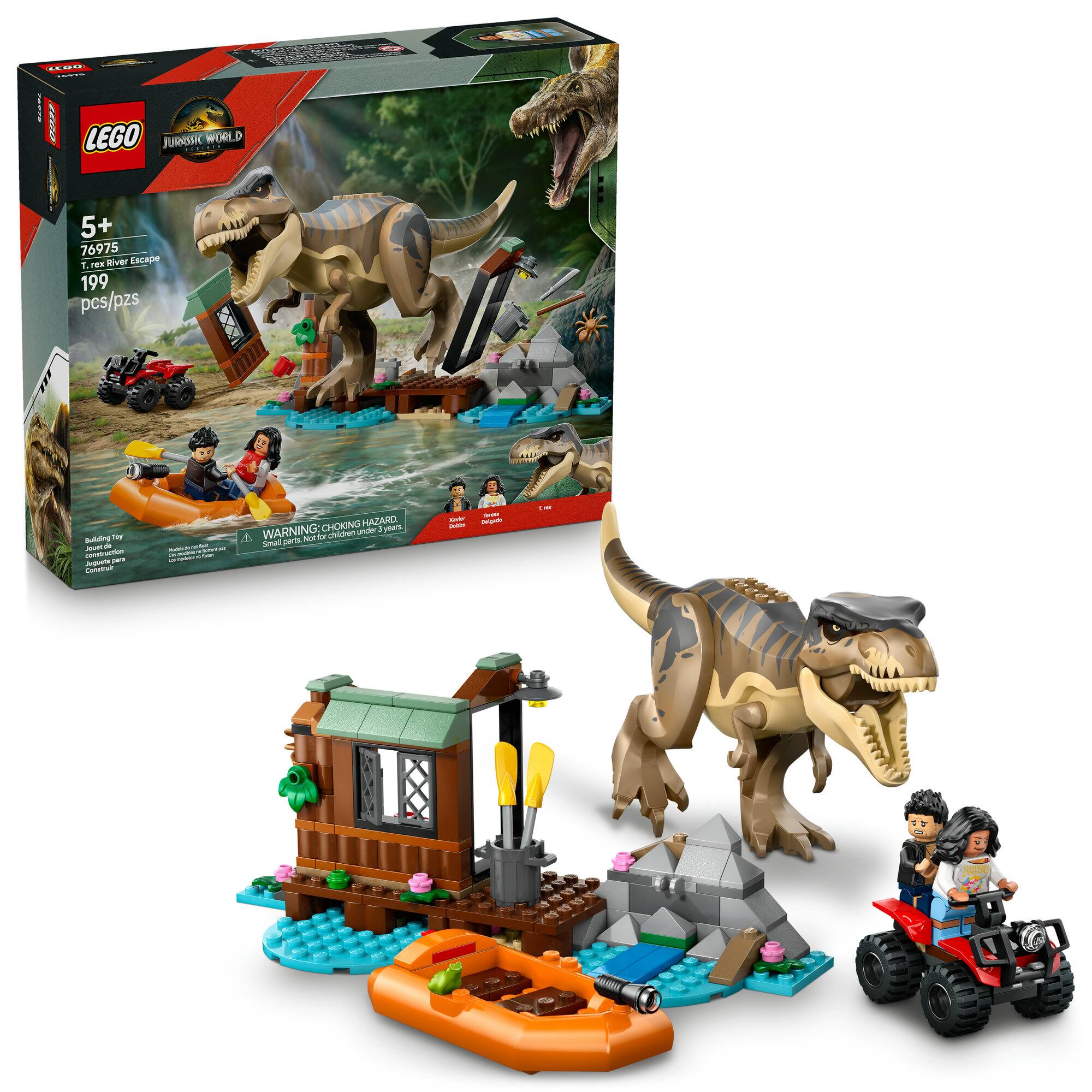 LEGO® Jurassic World T. rex River Escape Dinosaur Figure Building Set 76975 | 10.31" x 8.74" x 2.44" | Michaels®
