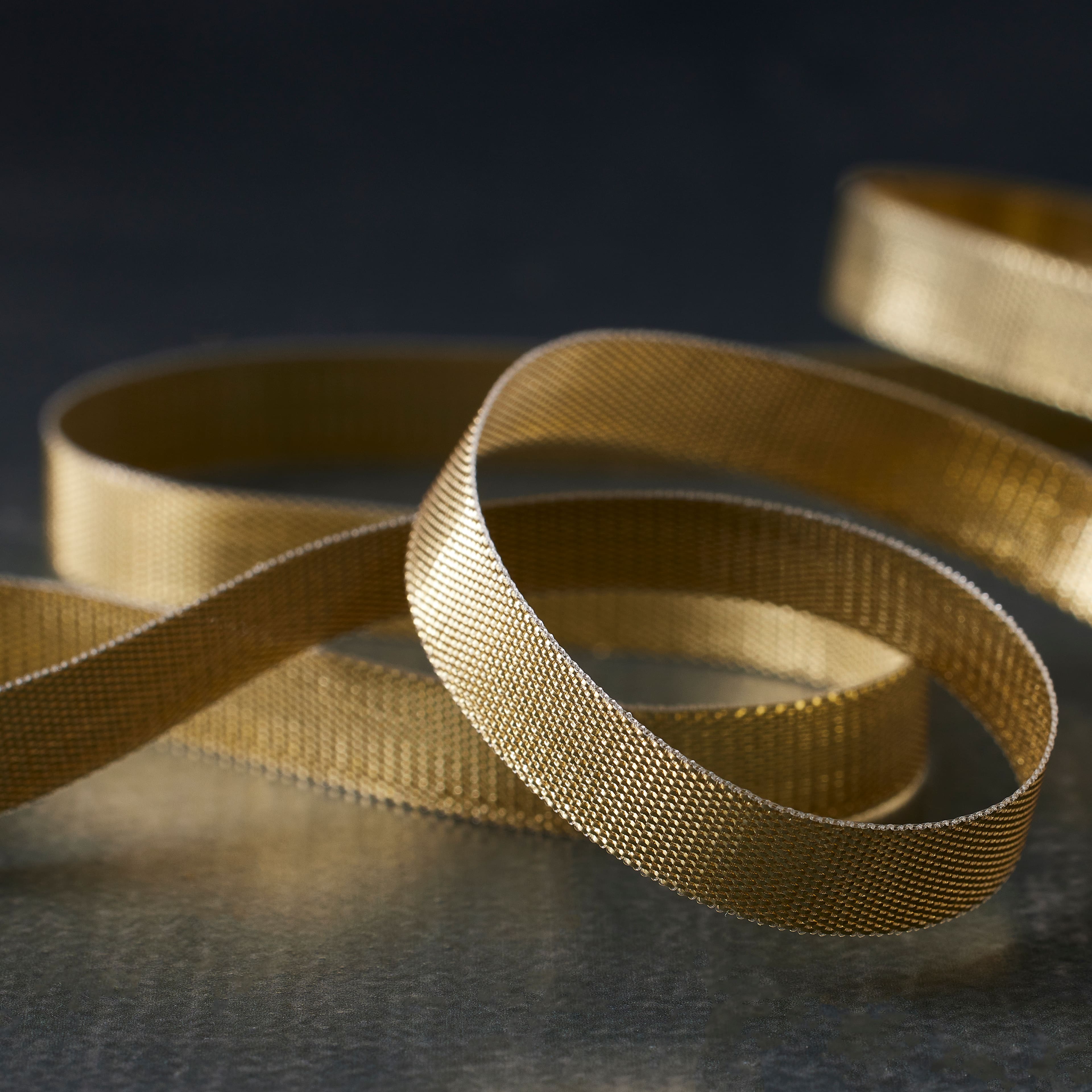 1/4" x 15yd. Gold Lamé Ribbon by Celebrate It® Classic