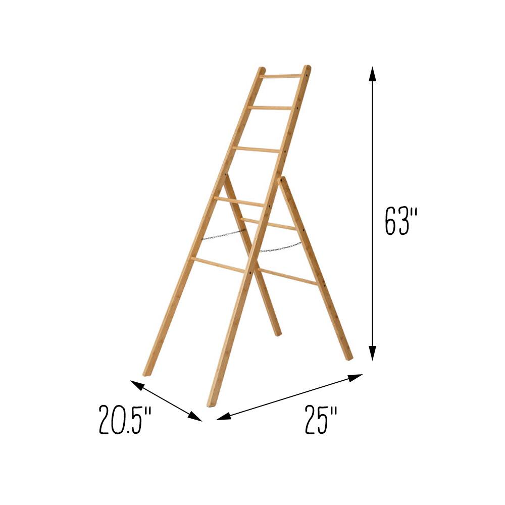 Honey Can Do Bamboo Clothes Drying Ladder Rack