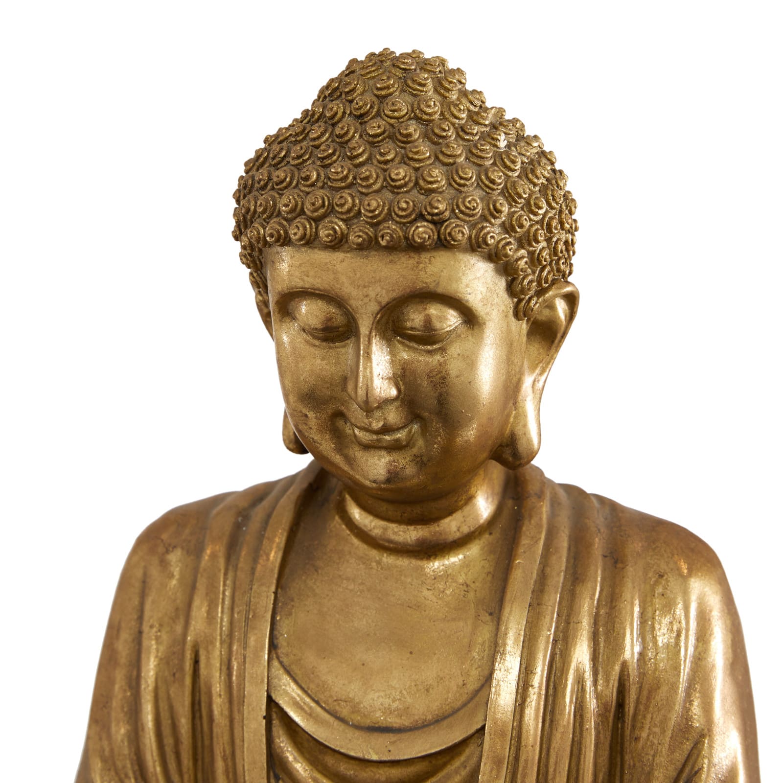 16" Gold Buddha Glam Sculpture