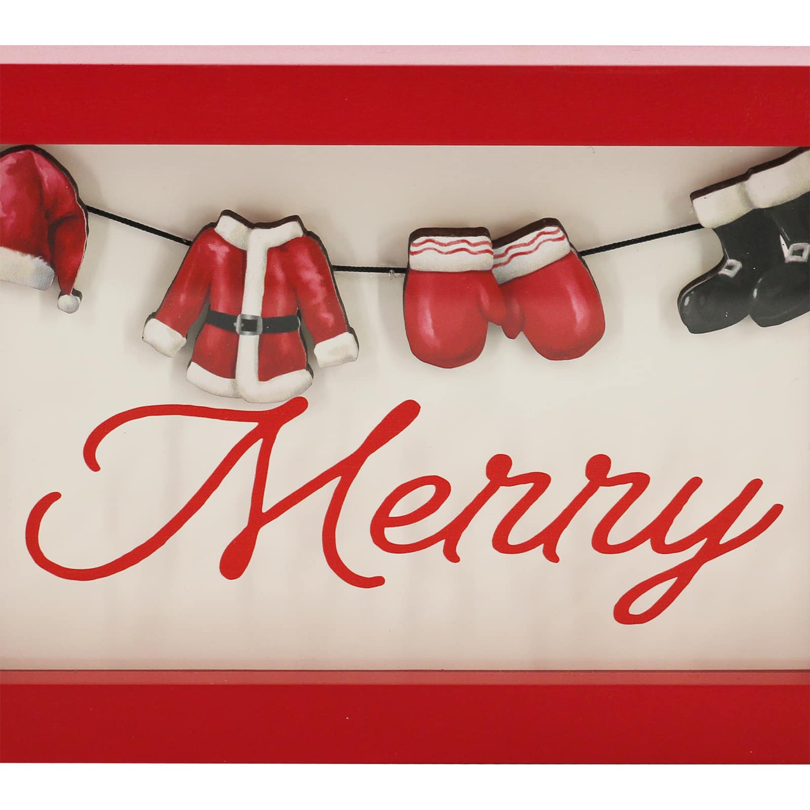 9&#x22; Red &#x26; White Santa&#x27;s Clothes Tabletop D&#xE9;cor by Ashland&#xAE;