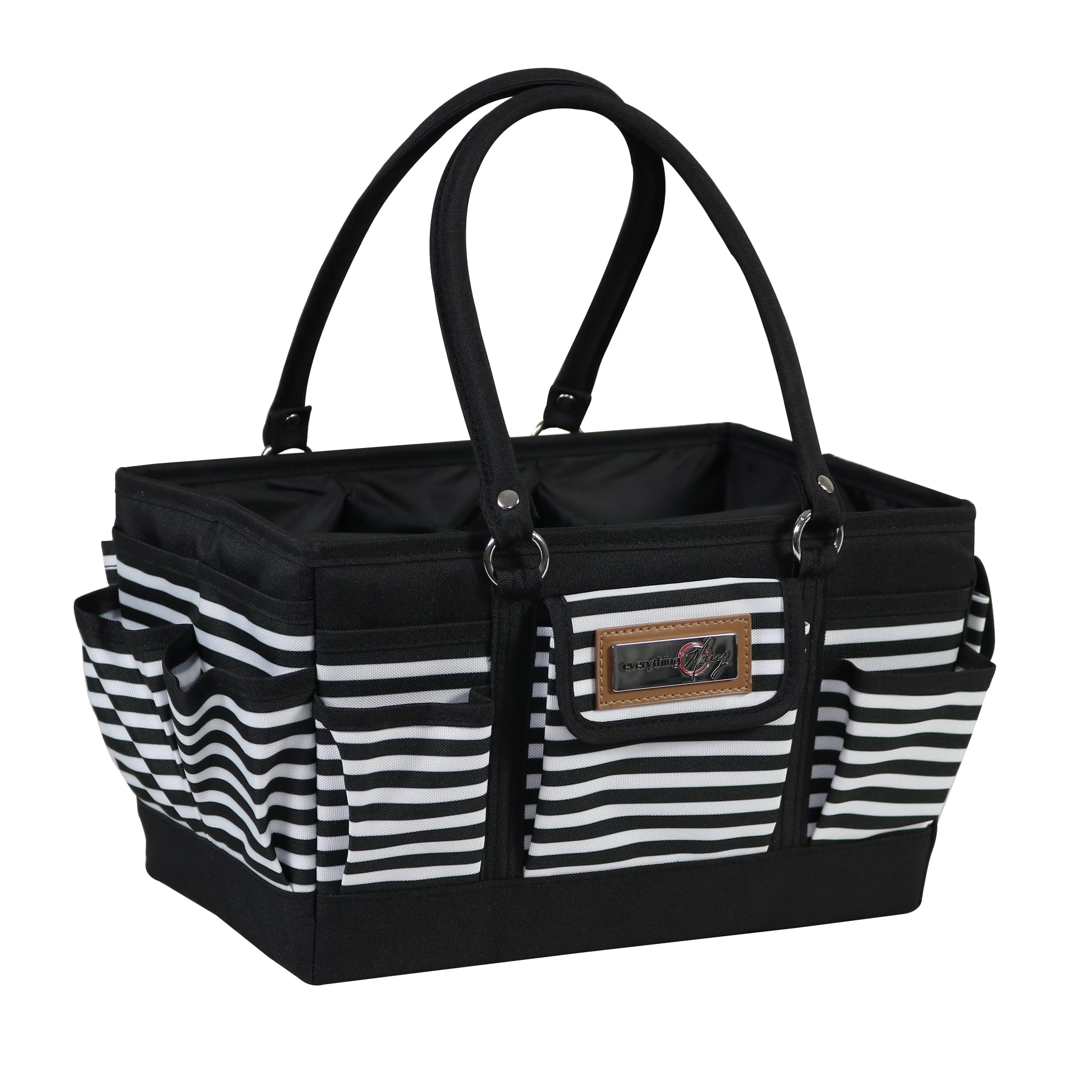 Everything Mary Black &#x26; White Stripe Deluxe Store and Tote