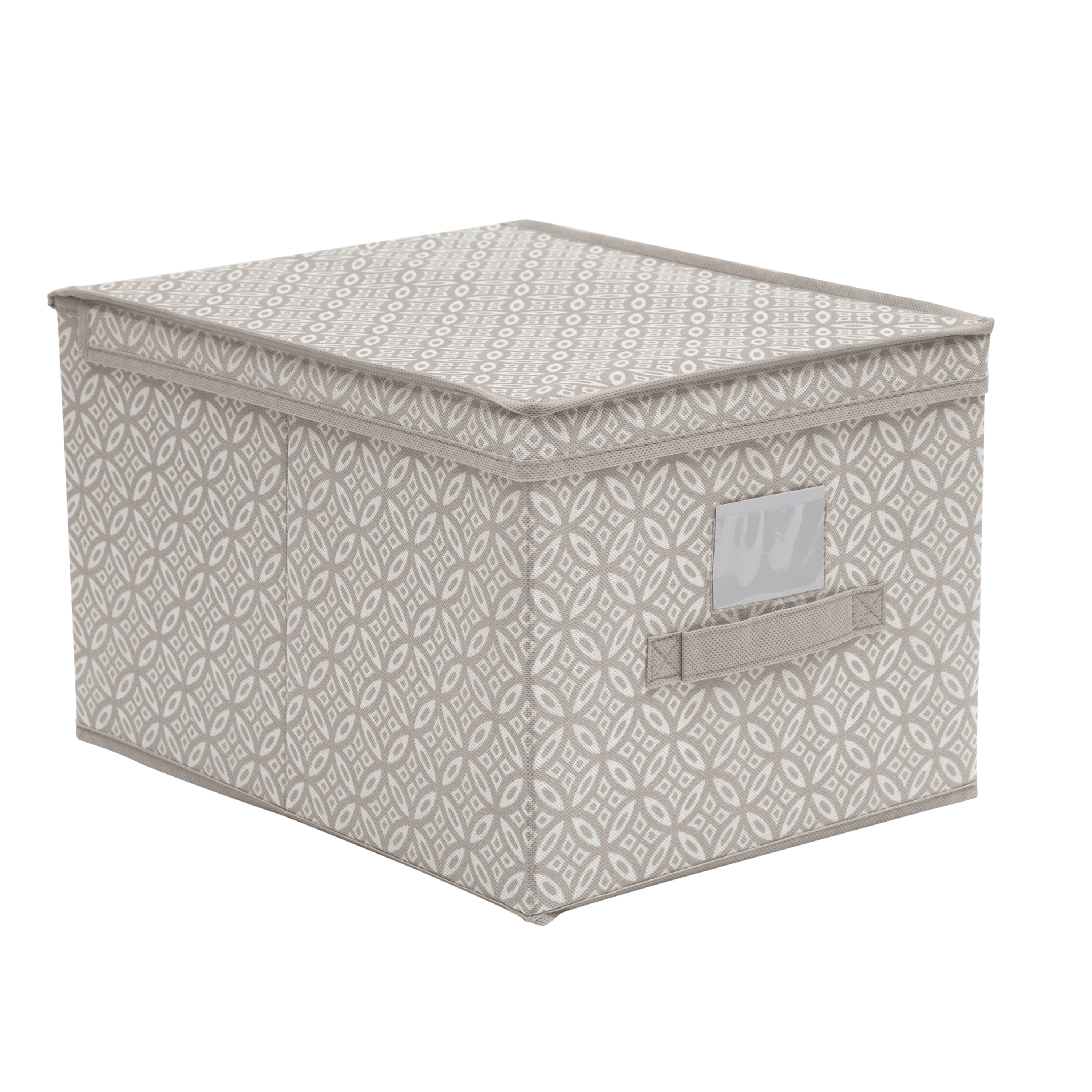 Simplify Large Gray Boho Storage Box