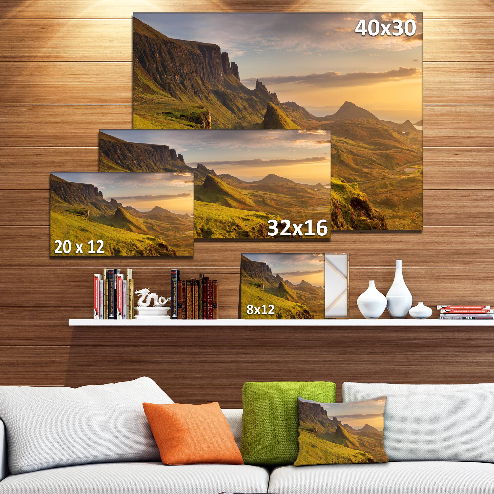 Designart - Sunrise at Quiraing Scotland - Landscape Canvas Art Print