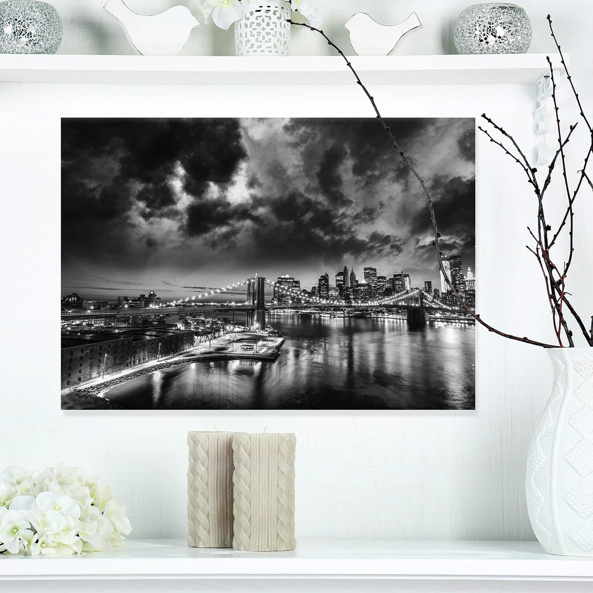 Designart - Amazing Night in New York City - Cityscape Canvas Print