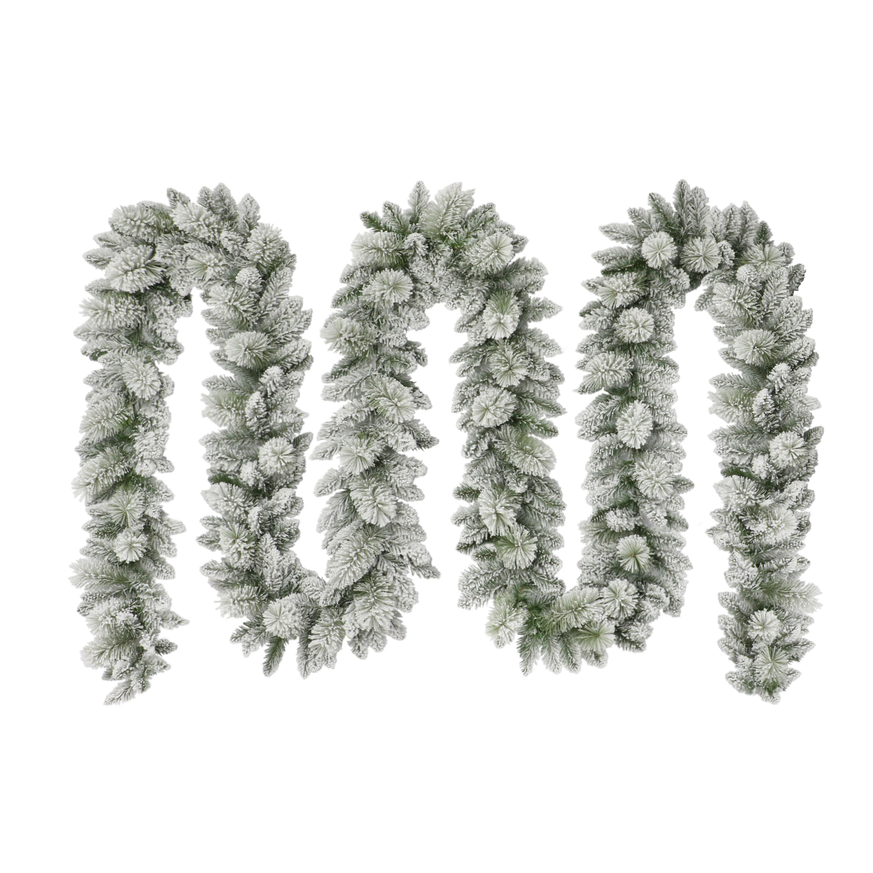20ft. Flocked Spruce Garland