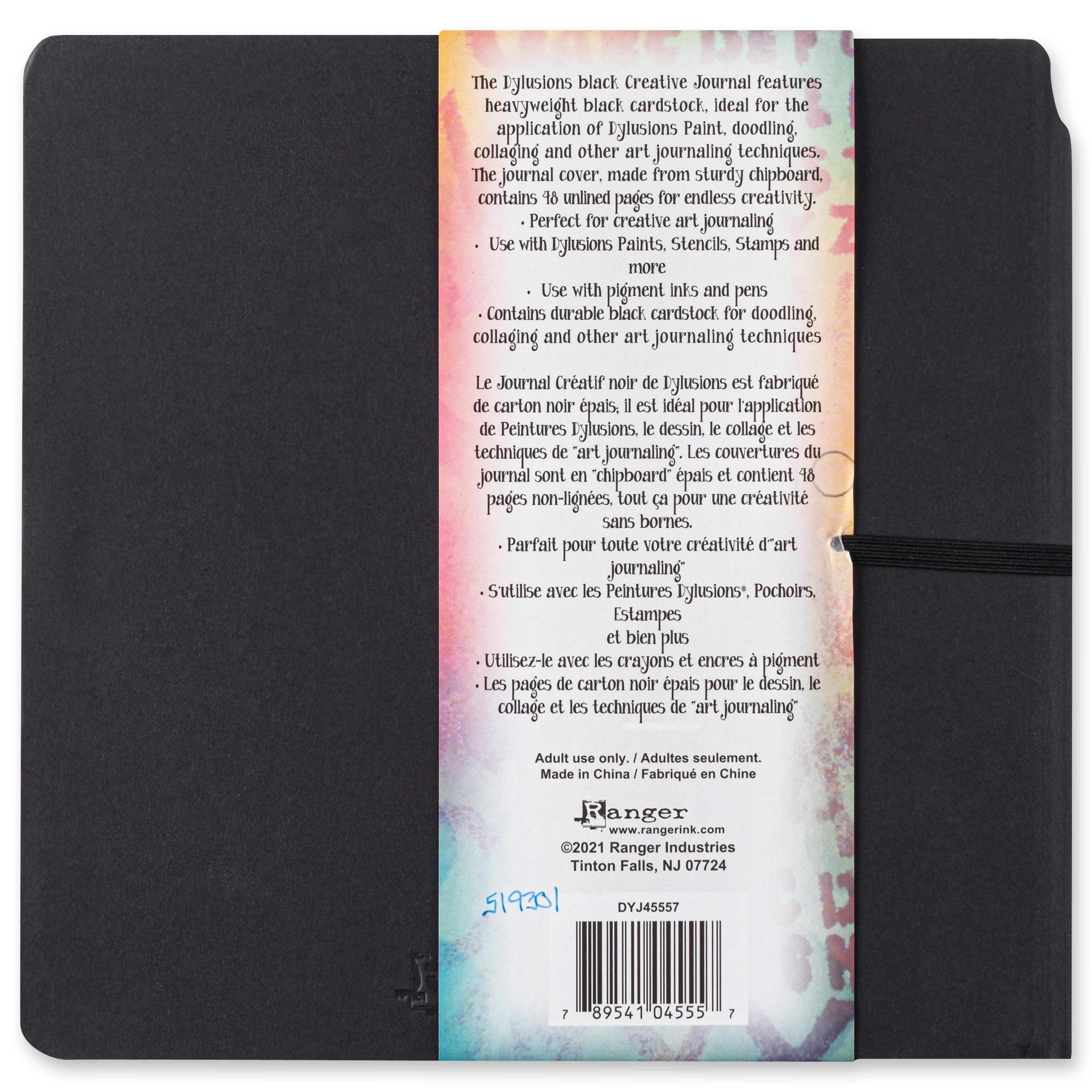Dylusions Square Creative Journal, Black