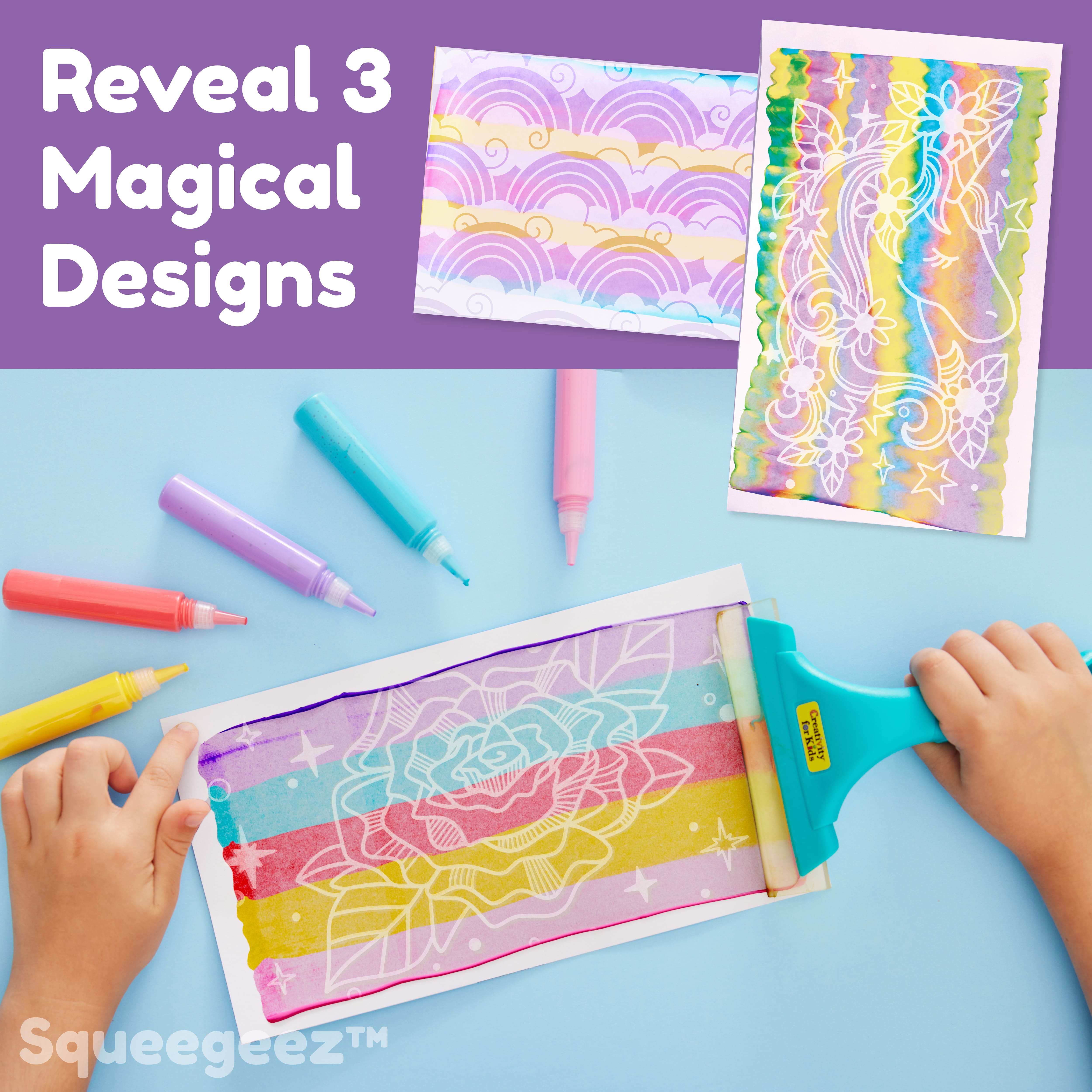 Creativity for Kids&#xAE; Unicorn Squeegeez Magic Reveal Art