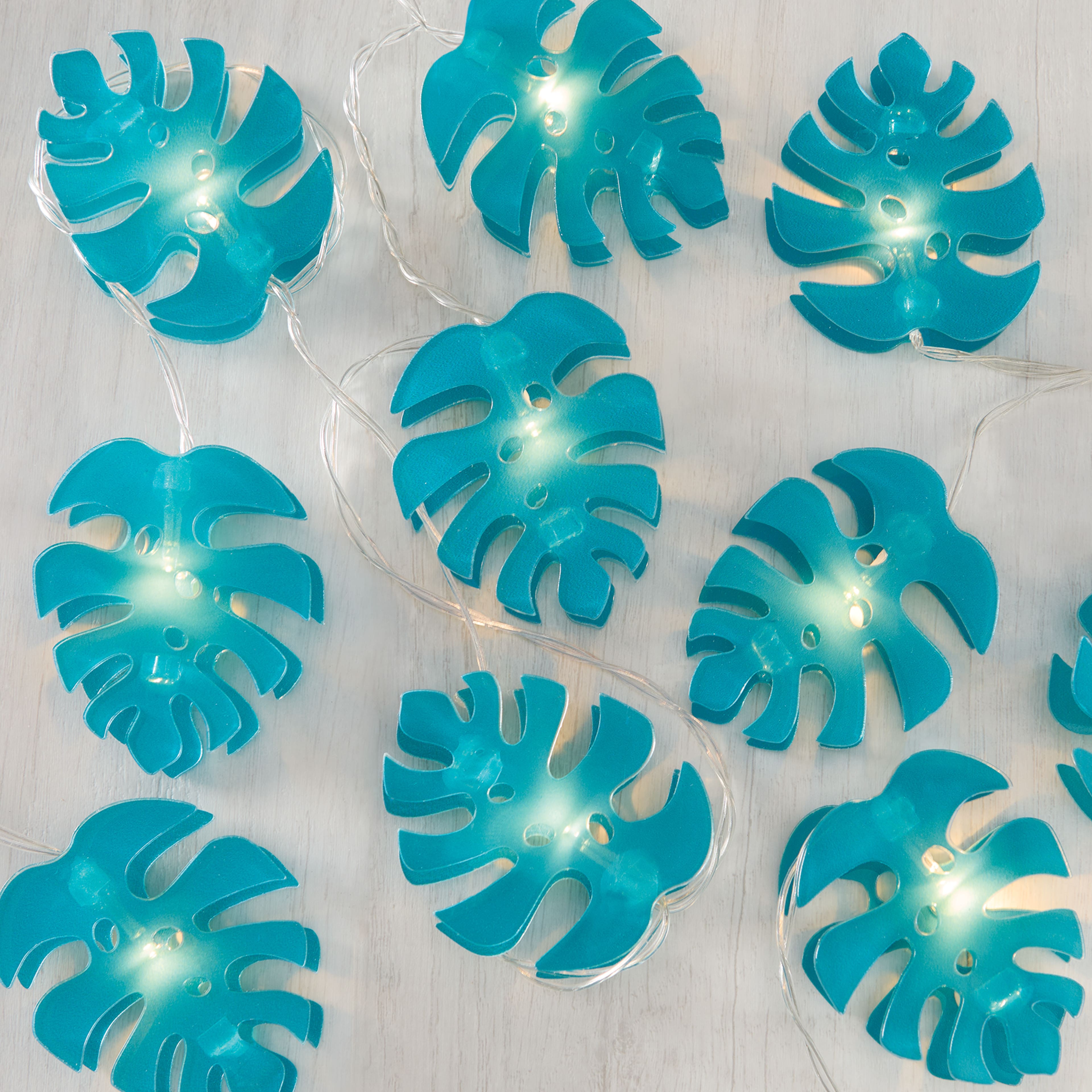 10ct. Monstera Leaf Icon Warm White LED String Lights by Ashland&#xAE;