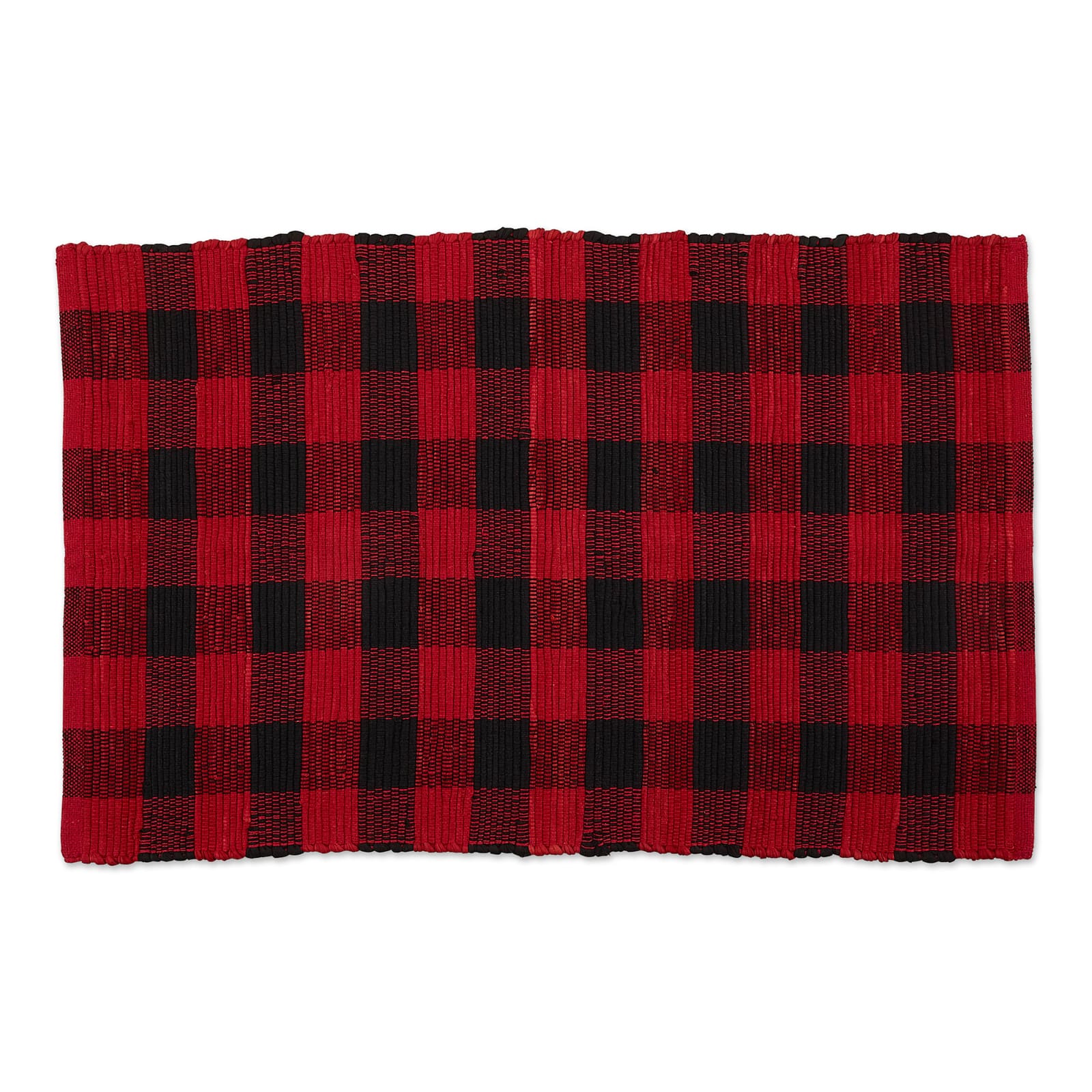 DII&#xAE; Buffalo Check Rag Rug, 26&#x22; x 40&#x22;