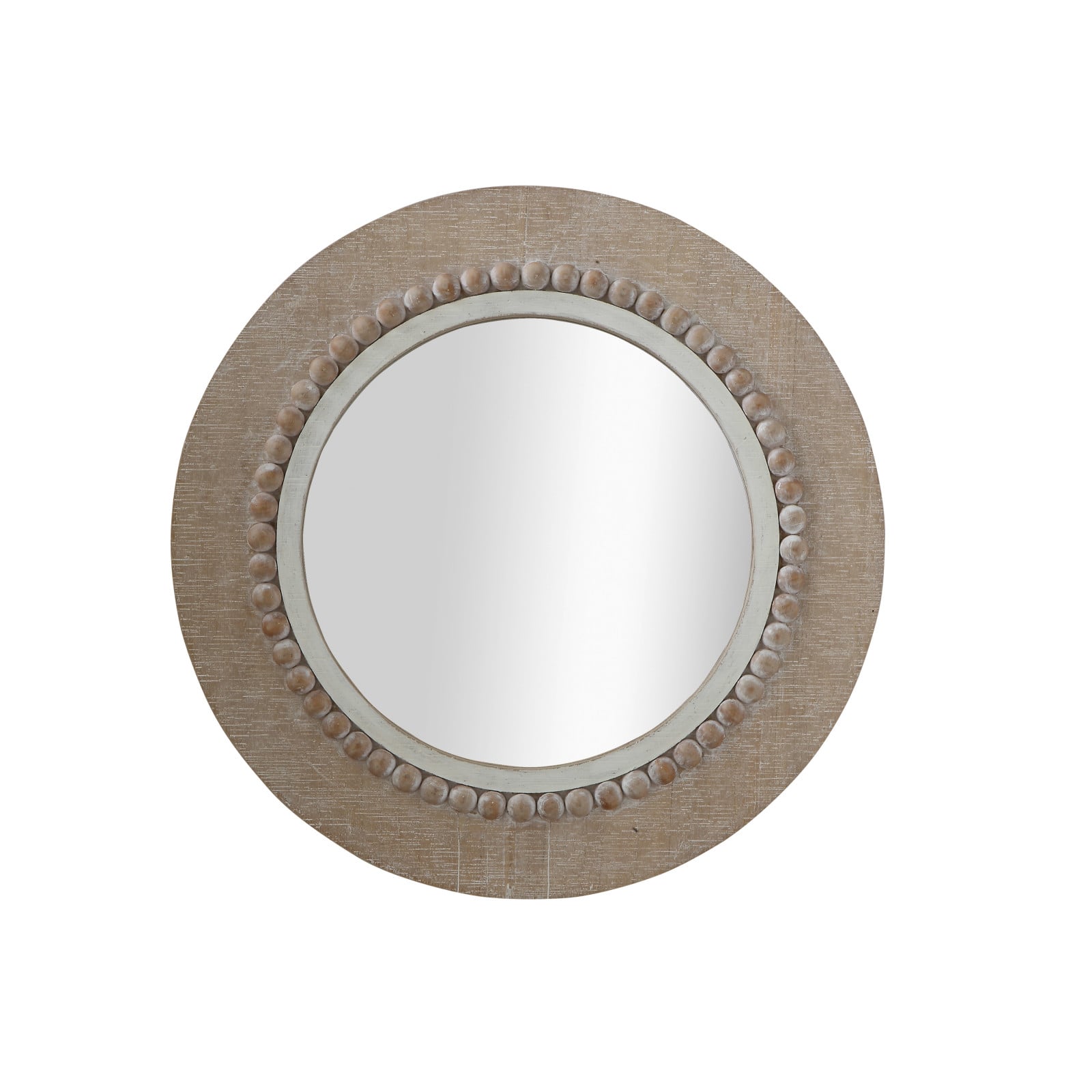 Hello Honey® Round Decorative Wood Wall Mirror