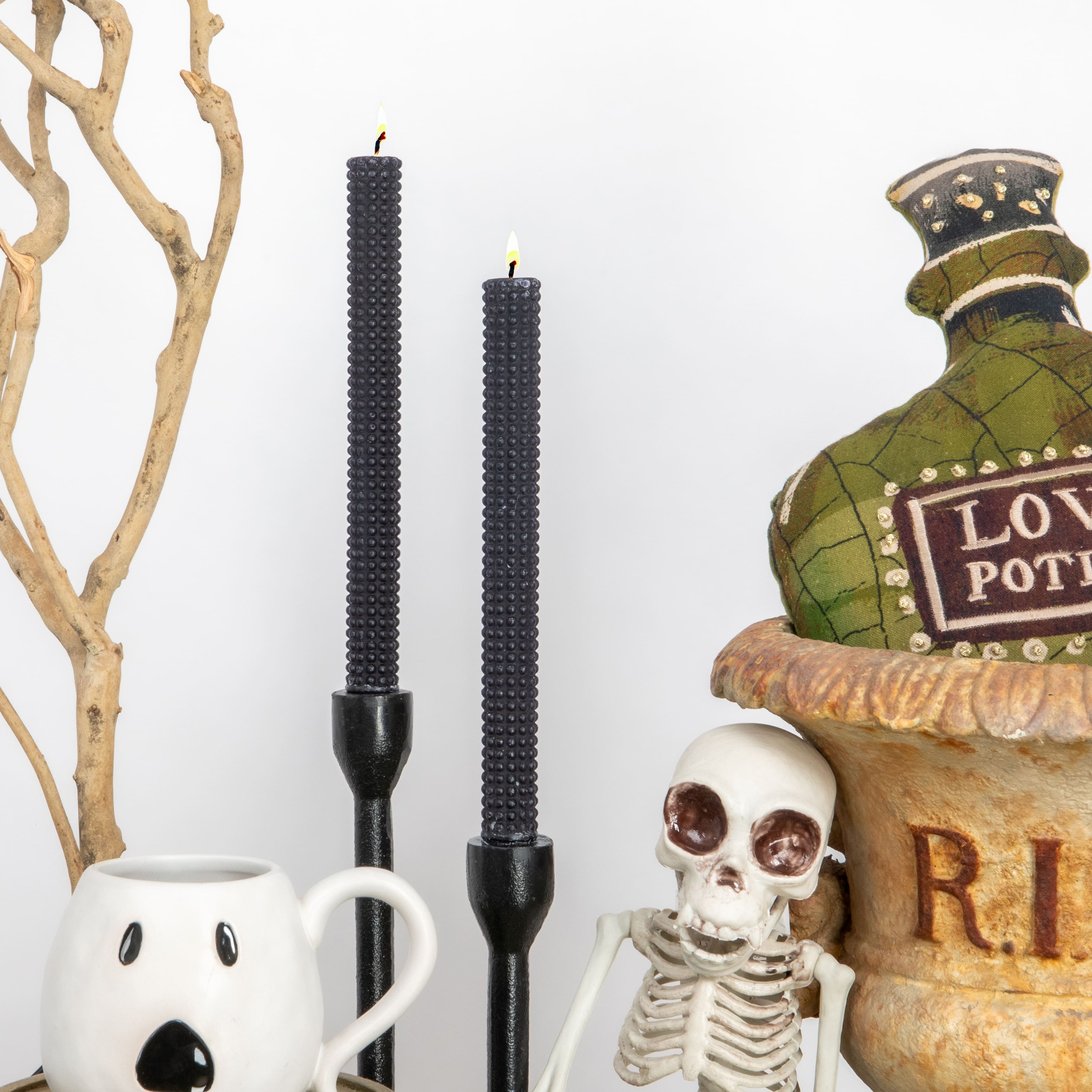 Hello Honey® 10" Unscented Hobnail Taper Candles In Box Set