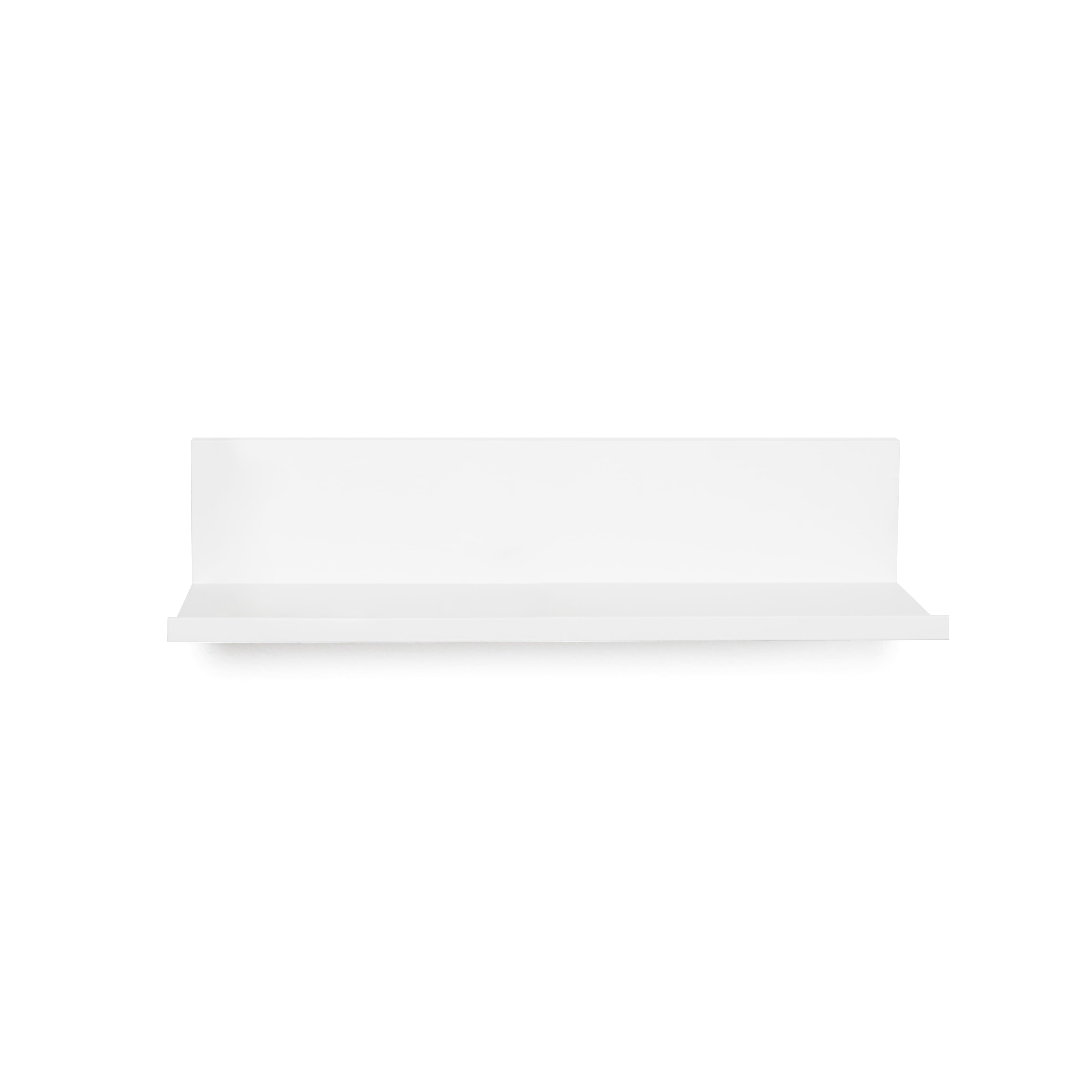 Hangz™ White Reversible No Stud 6" Depth Floating Shelf