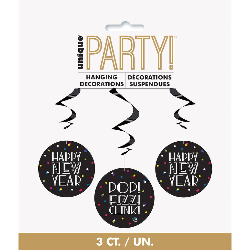 45+ latest & most gorgeous greeting cards for a happy new year Happy New Year Hanging Decor | Neon New Years Eve Party Decorations