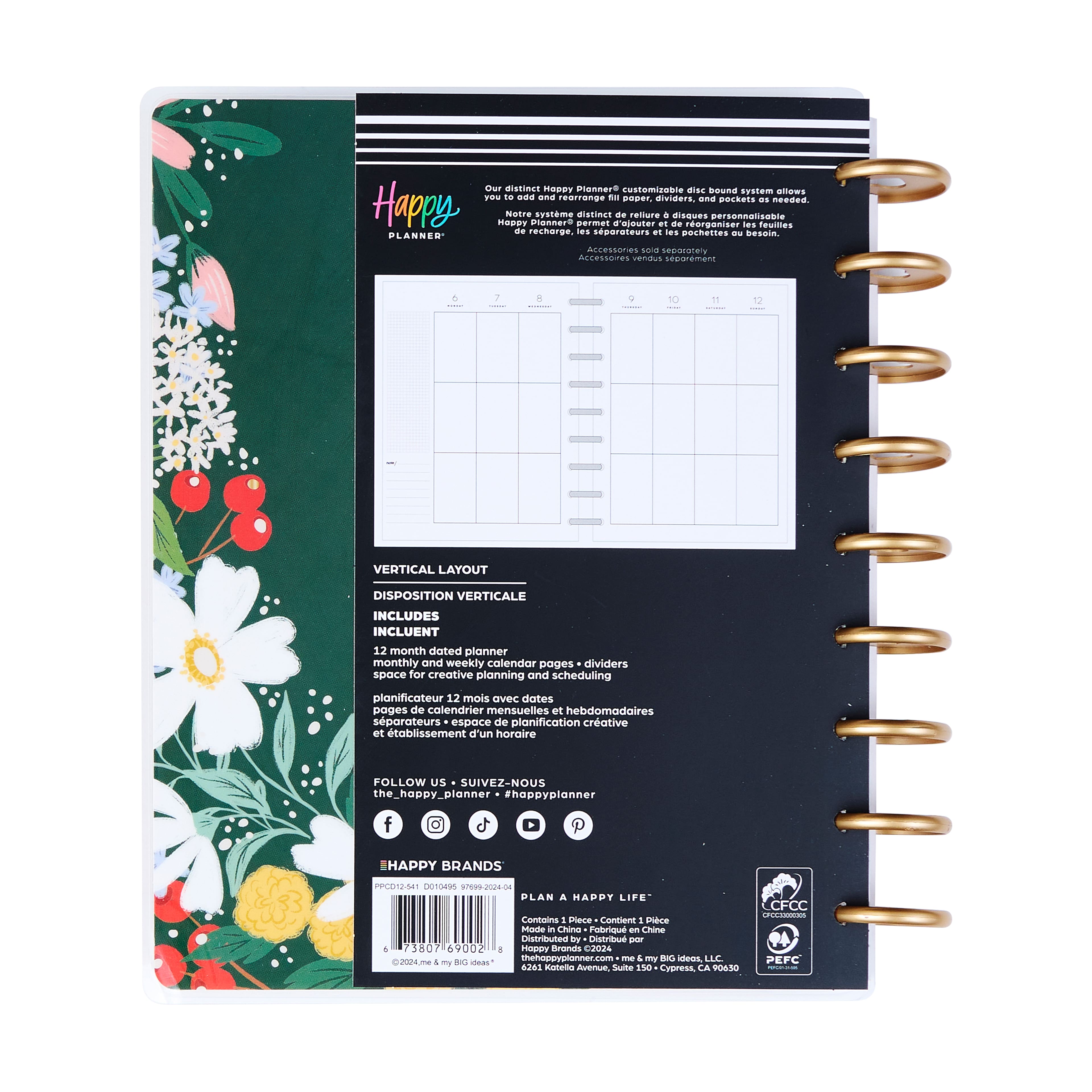 The Classic Happy Planner&#xAE; Blooming Bouquet