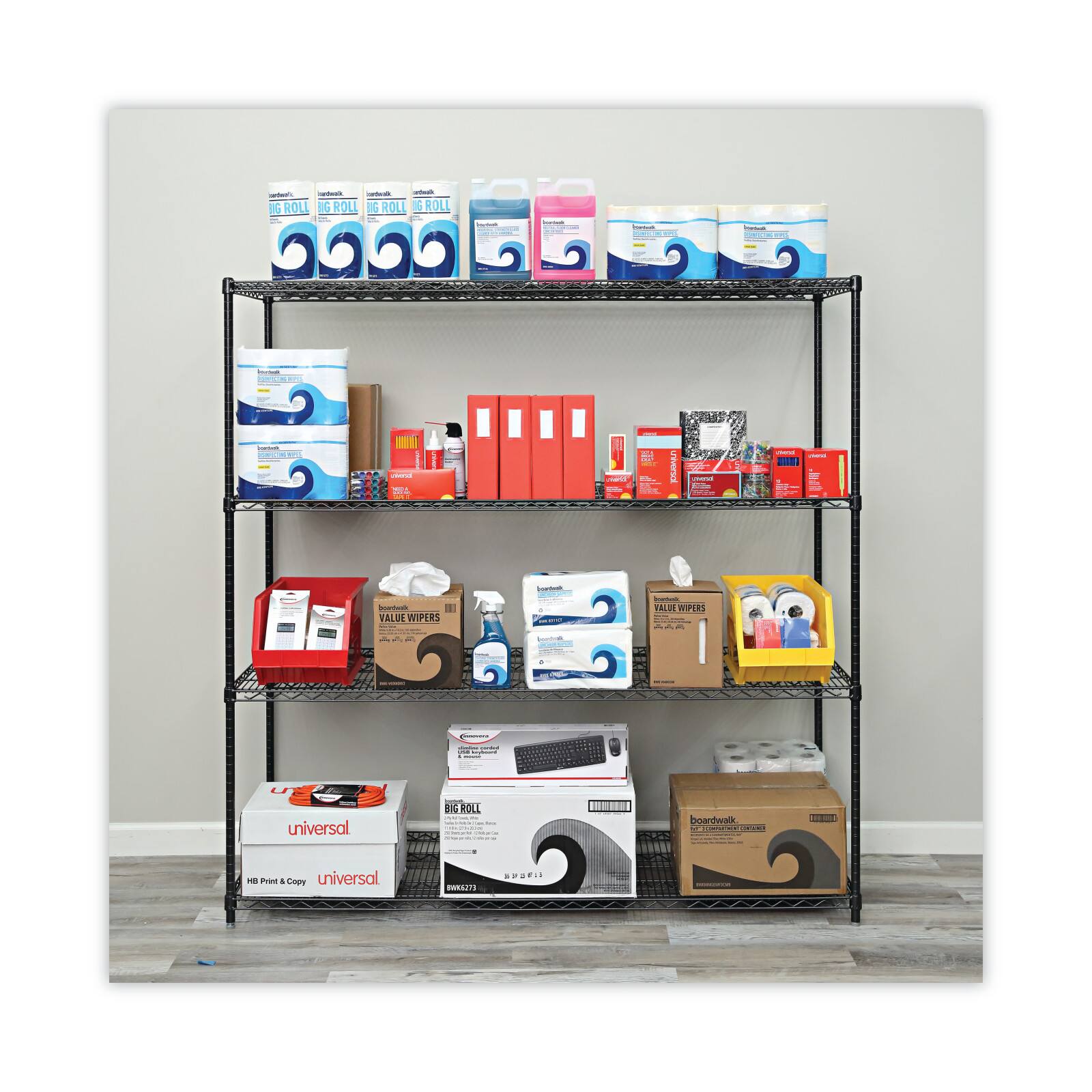 Alera&#xAE; BA Plus Wire 4-Tier Shelf