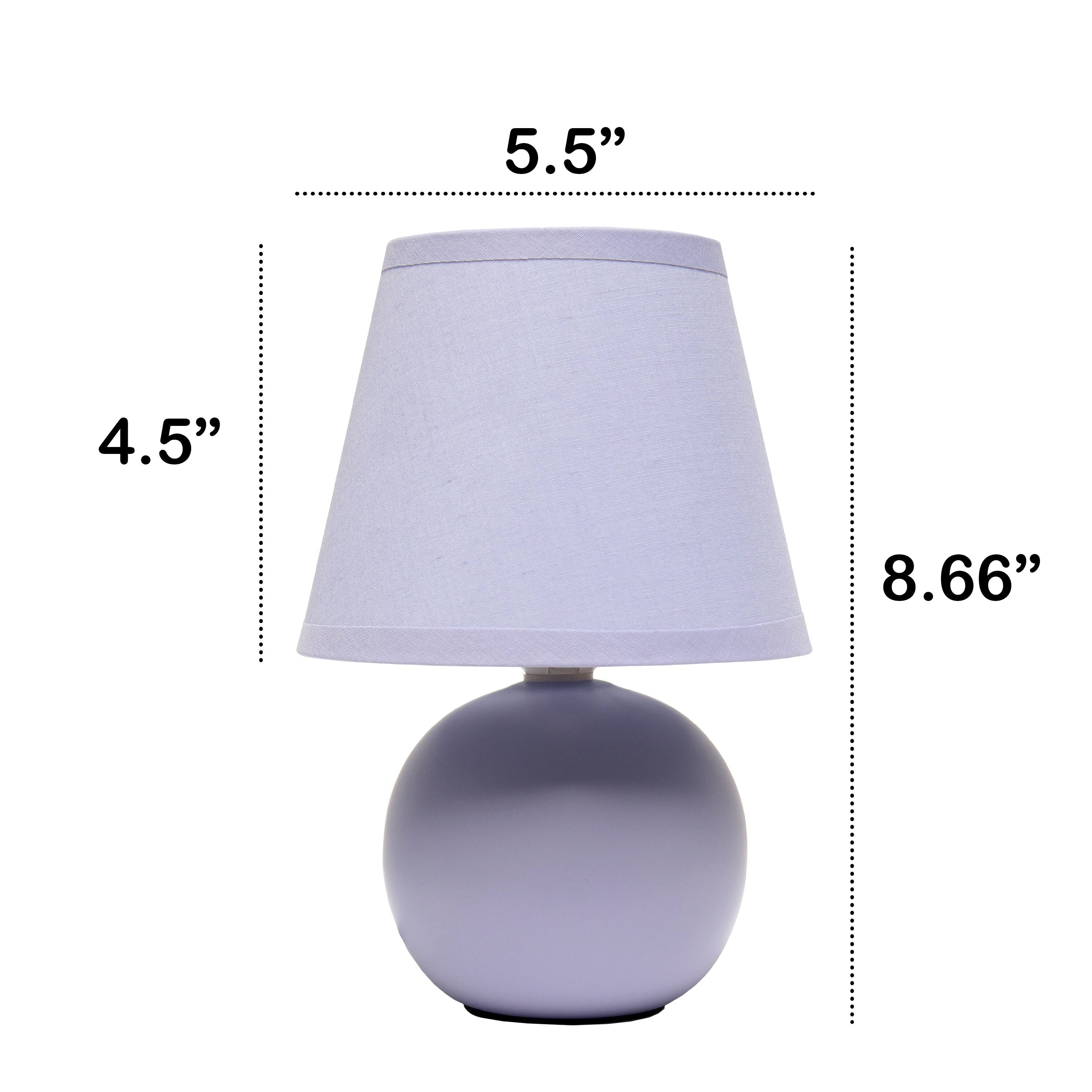 Creekwood Home Nauru 8.5&#x22; Ceramic Orb Base Table Lamp