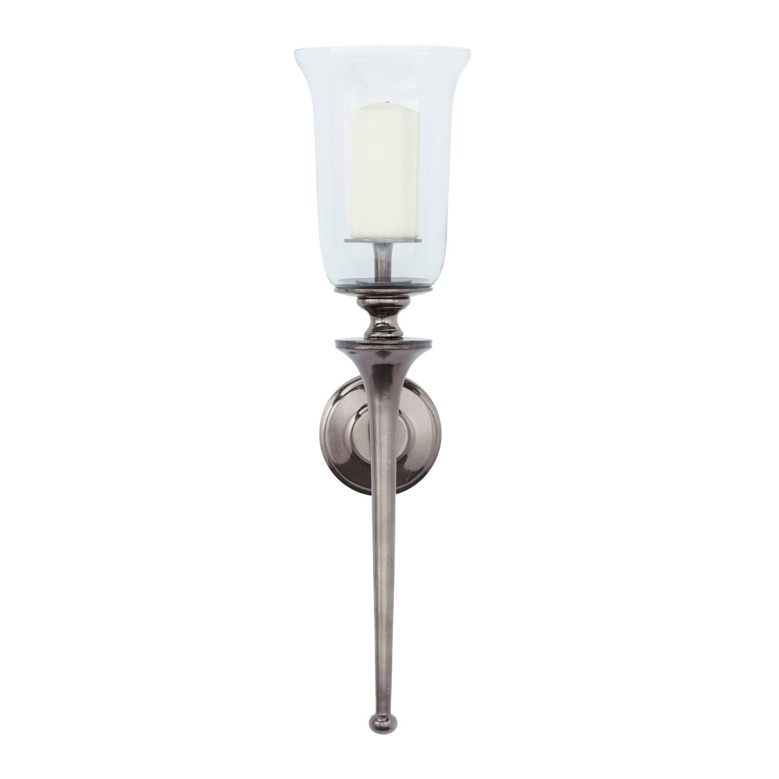 30&#x22; Silver Traditional Wall Sconce