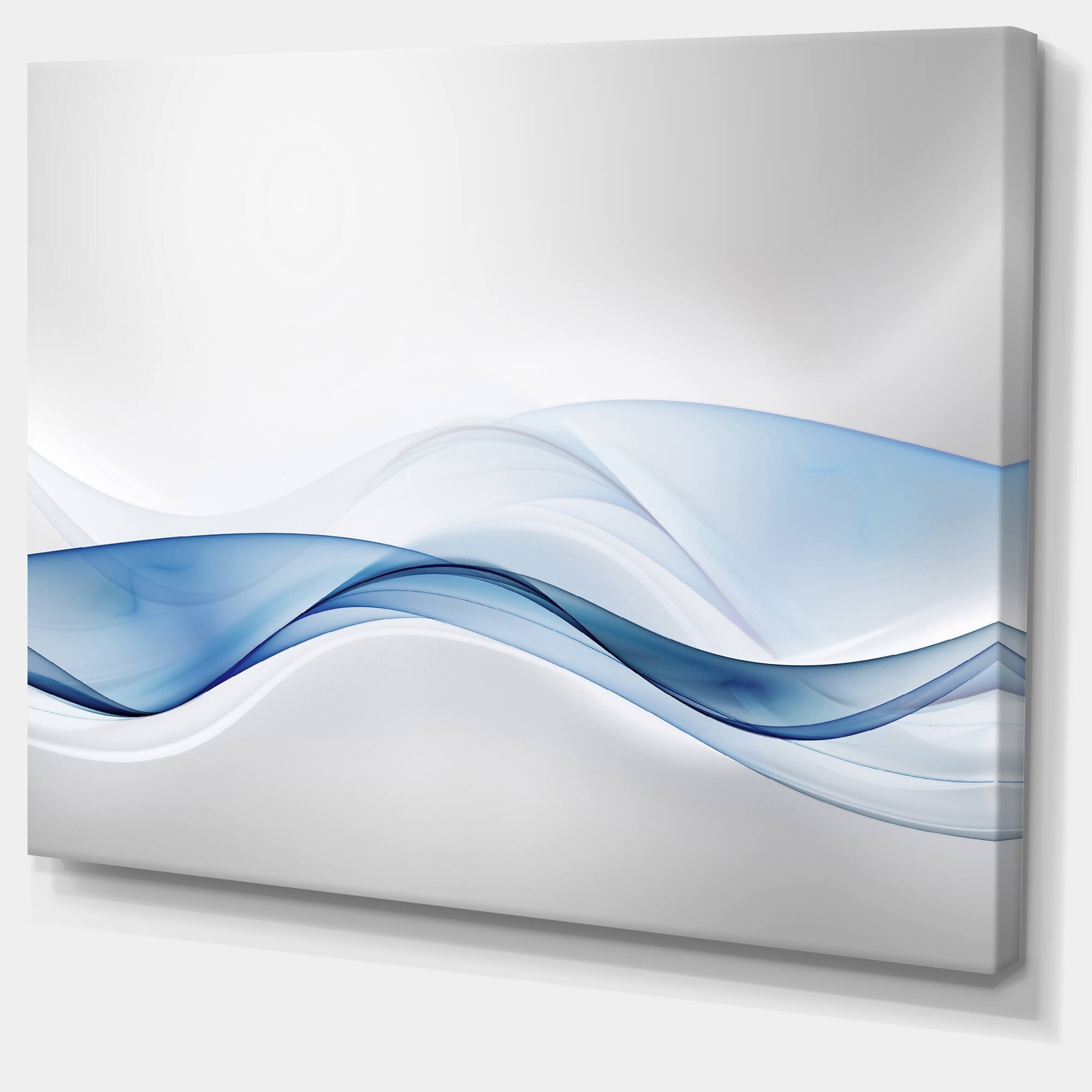 Designart - 3D Wave of Water Splash - Abstract Canvas art print