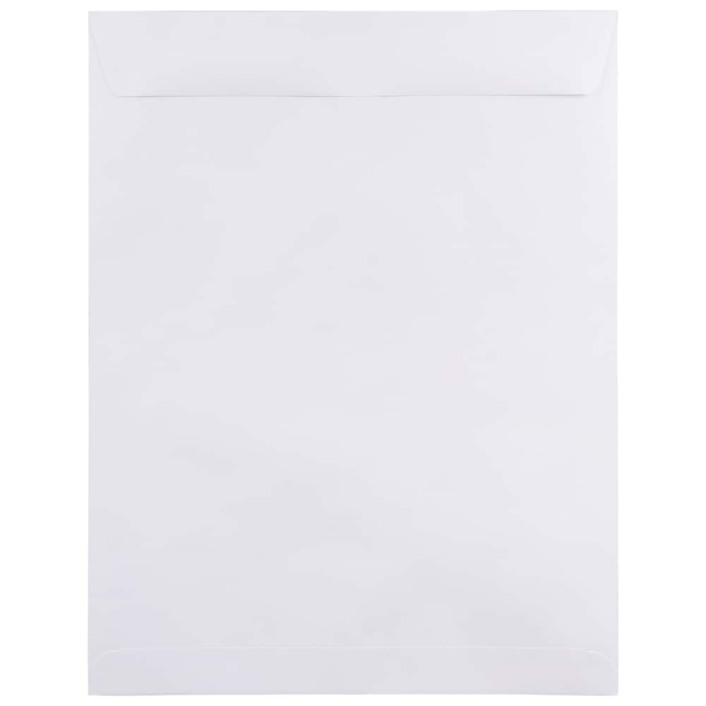 JAM Paper 12" x 15.5" White Open End Catalog Commercial Envelopes