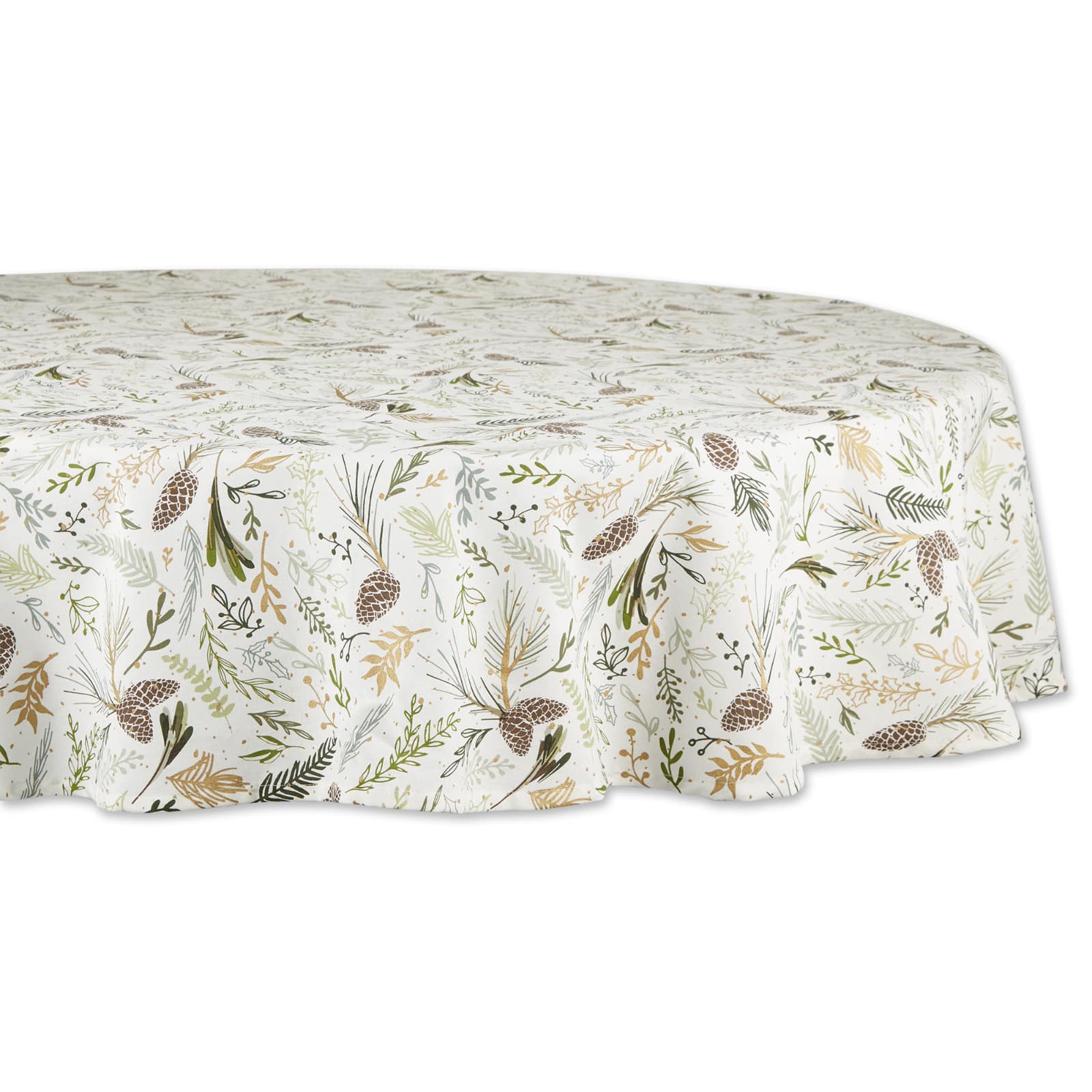 Sparkle Sprigs Printed, 70" Round