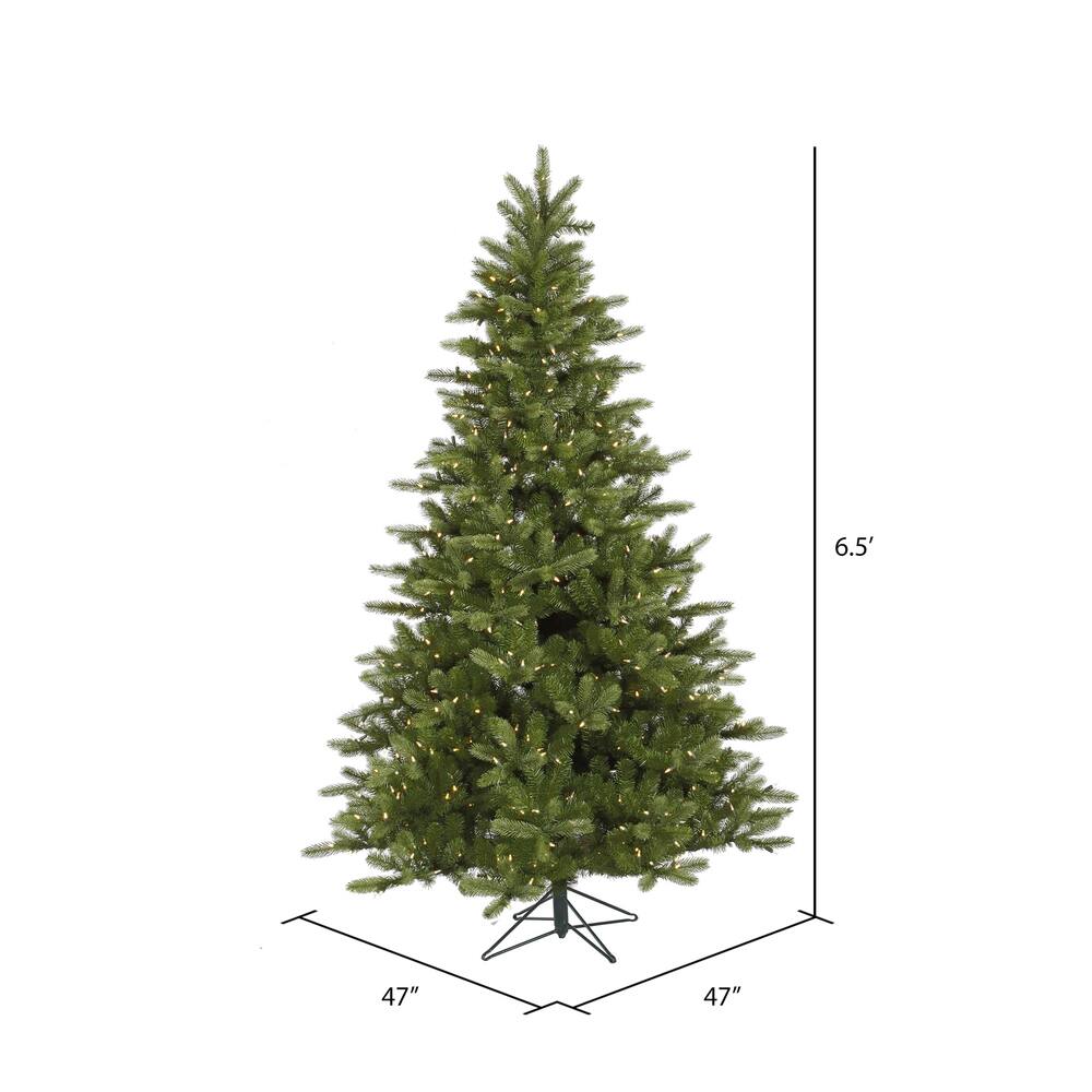 6.5ft. Pre-Lit King Spruce Artificial Christmas Tree, Warm White Dura-Lit&#xAE; LED Lights