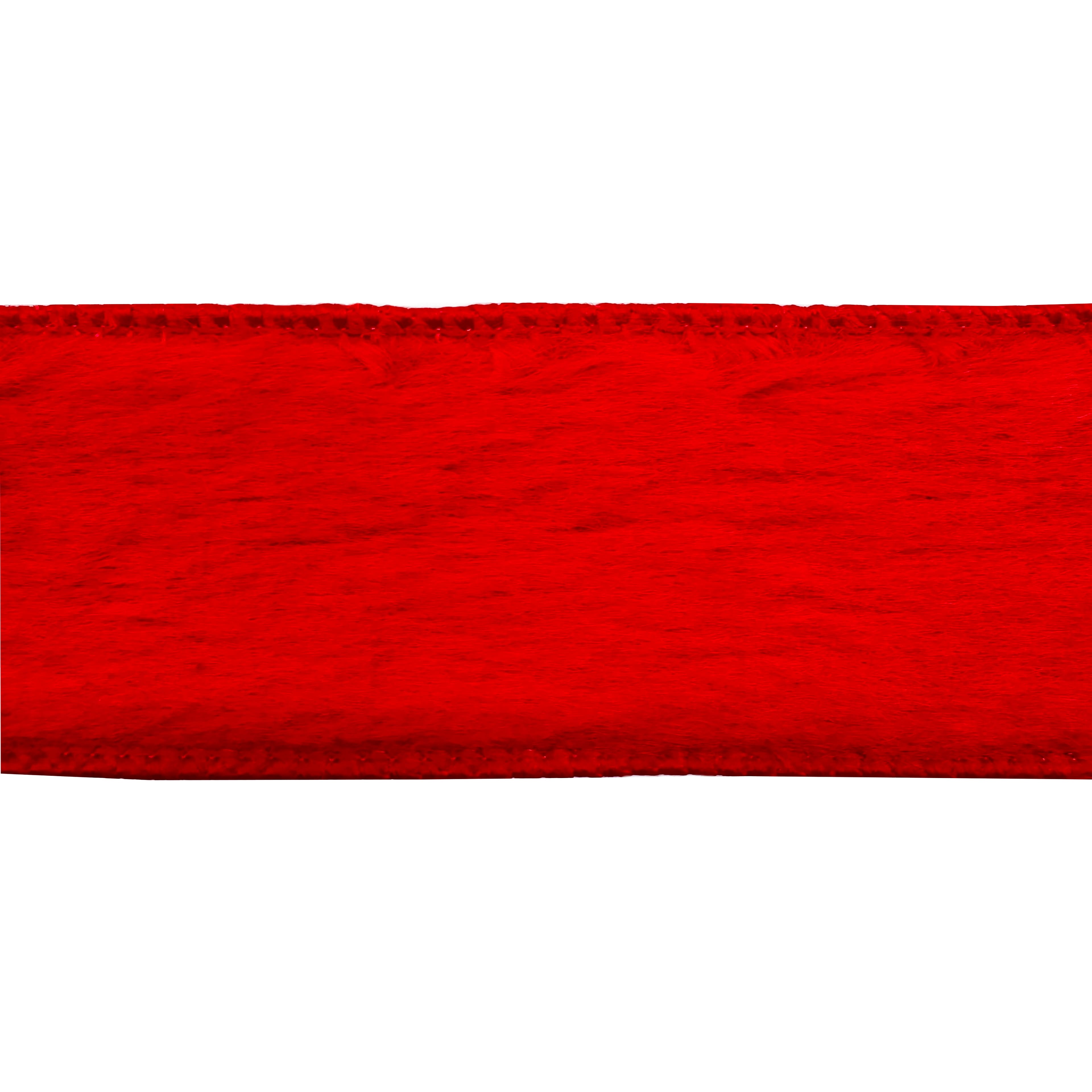 1.5&#x22; x 15ft. Red Wired Faux Fur Ribbon by Celebrate It&#xAE;