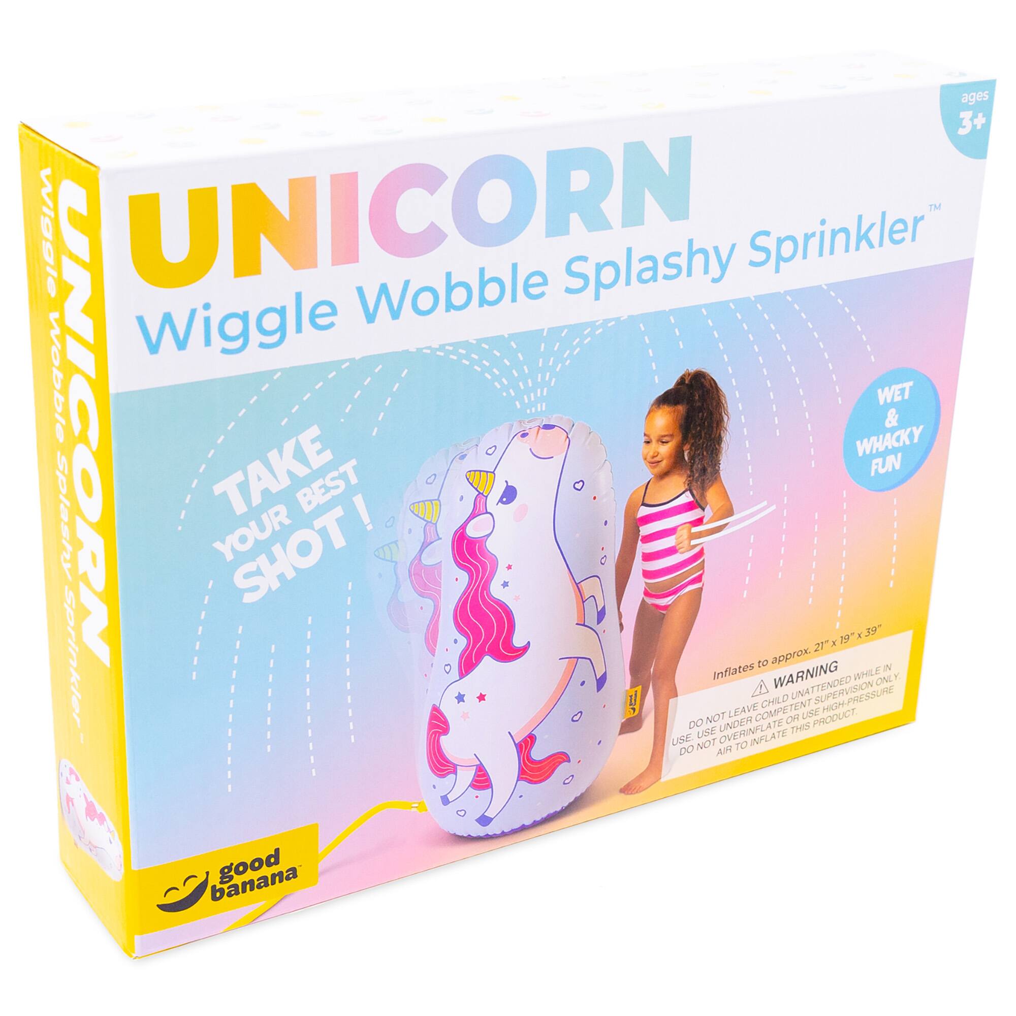 Good Banana&#x2122; Unicorn Wiggle Wobble Splashy Sprinkler