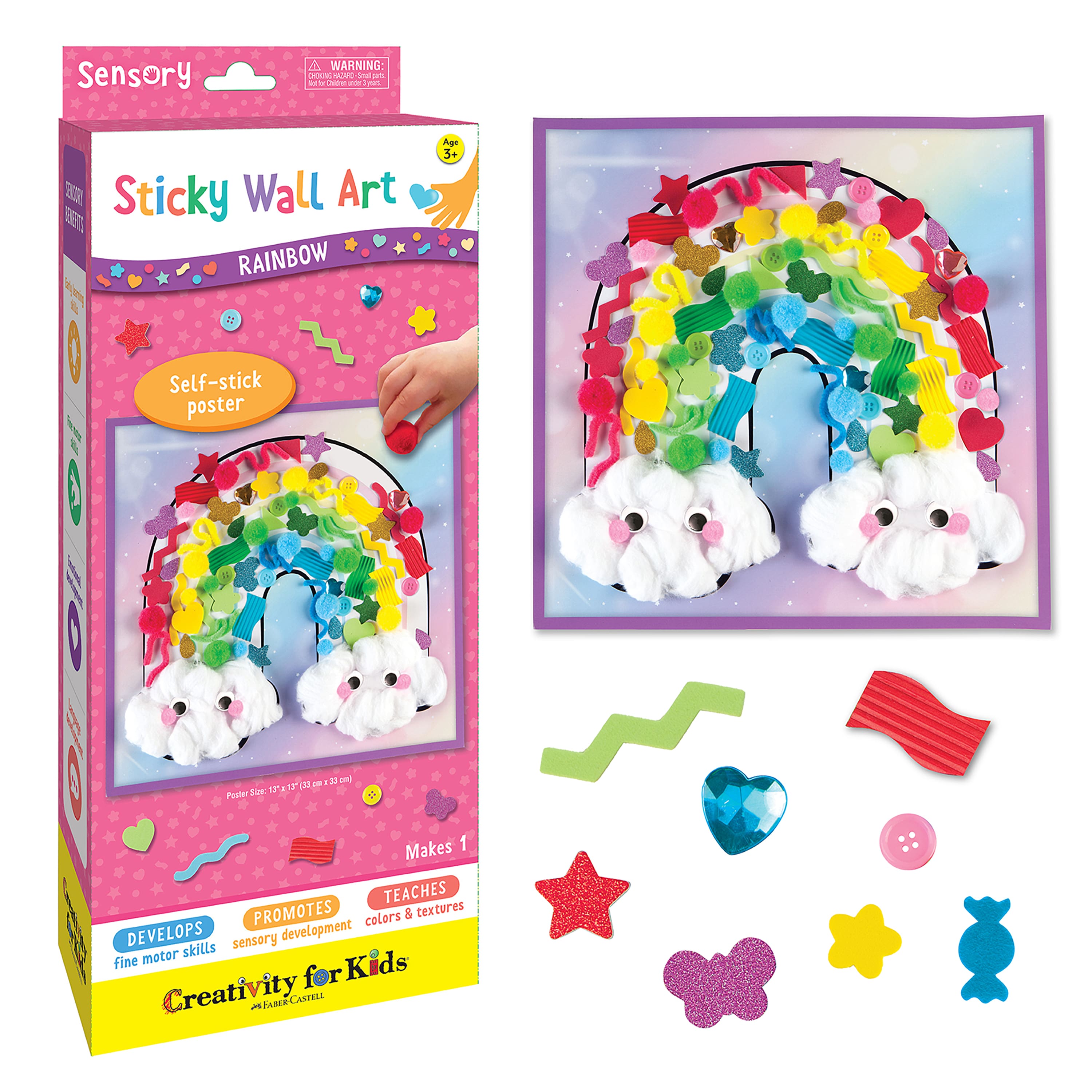 Creativity for Kids&#xAE; Rainbow Sticky Wall Art