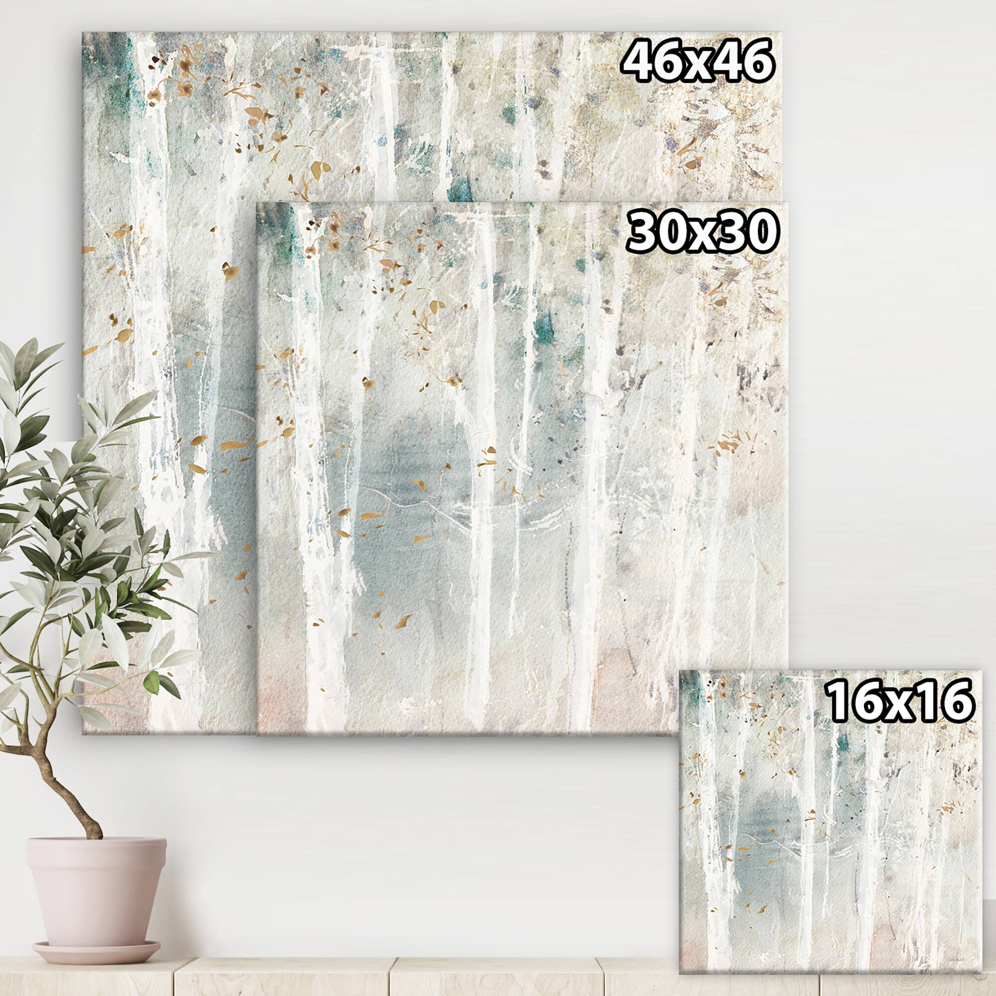 Designart - A Woodland Walk into the Forest VI - Modern Farmhouse Canvas Artwork