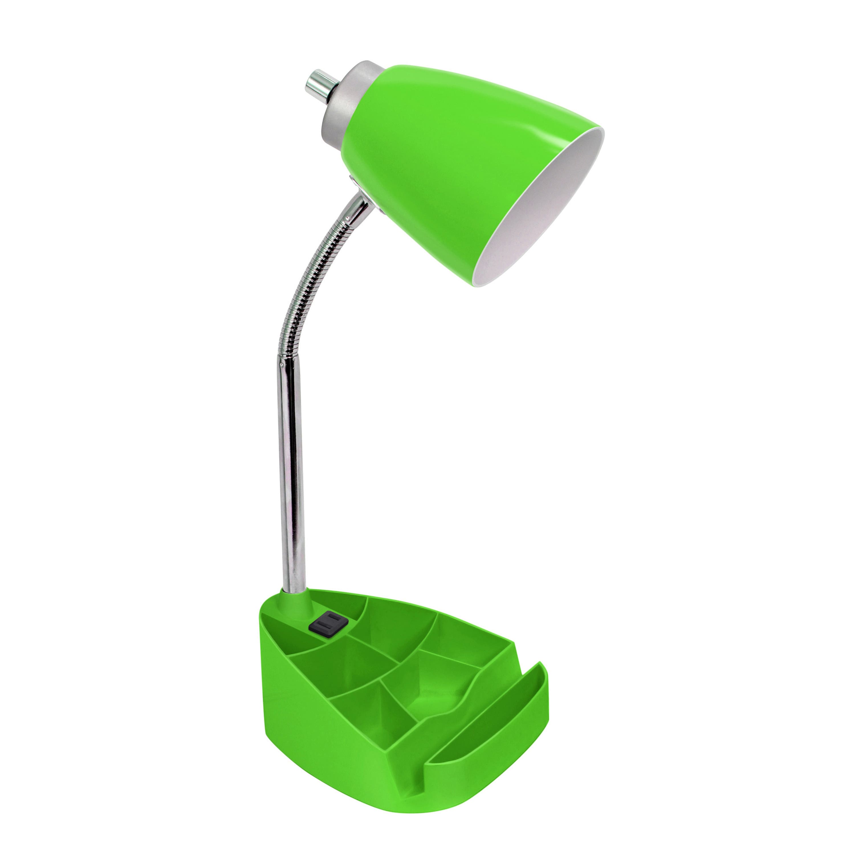 LimeLights 18.5&#x22; Gooseneck Desk Lamp with Tablet Stand and Charging Outlet