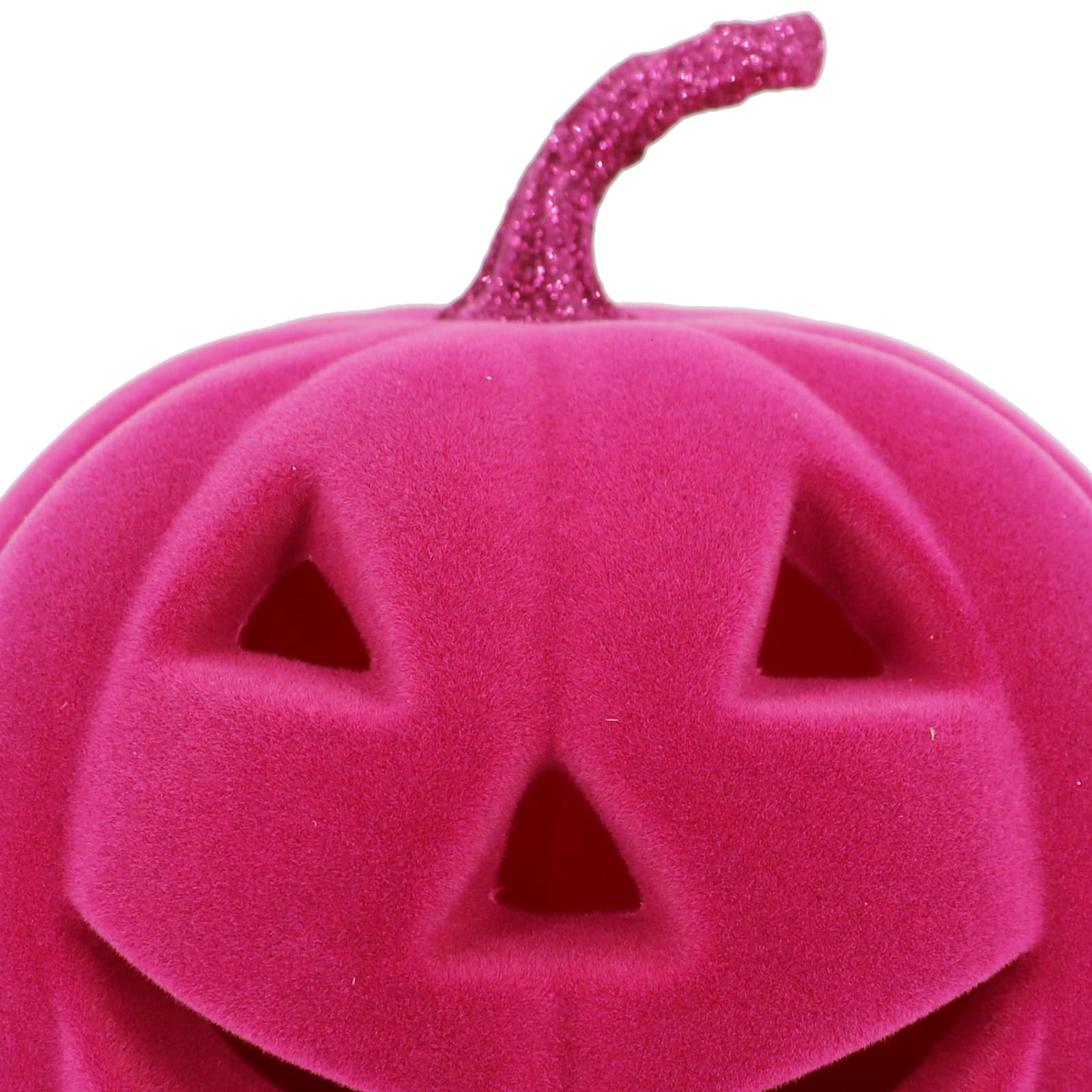 Flocked Lit Tabletop Jack-O&#x27;-Lantern by Ashland&#xAE;