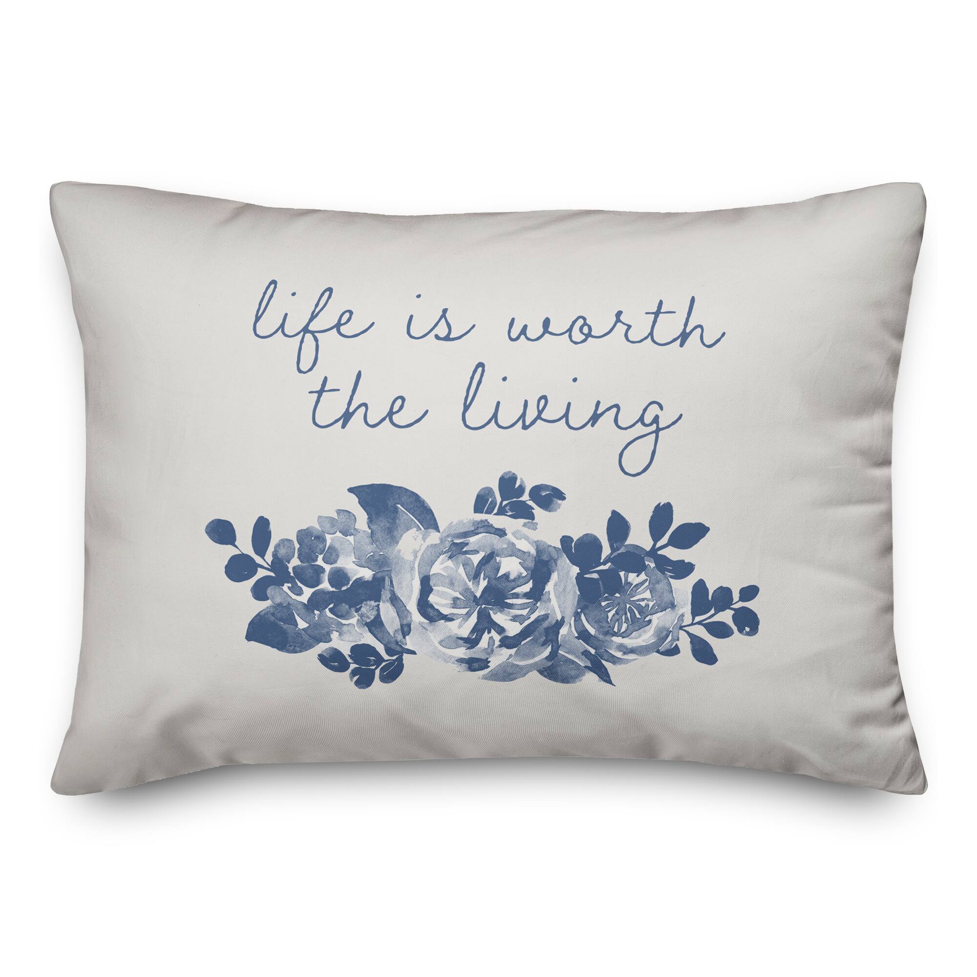 Because He Lives 14" x 20" Throw Pillow