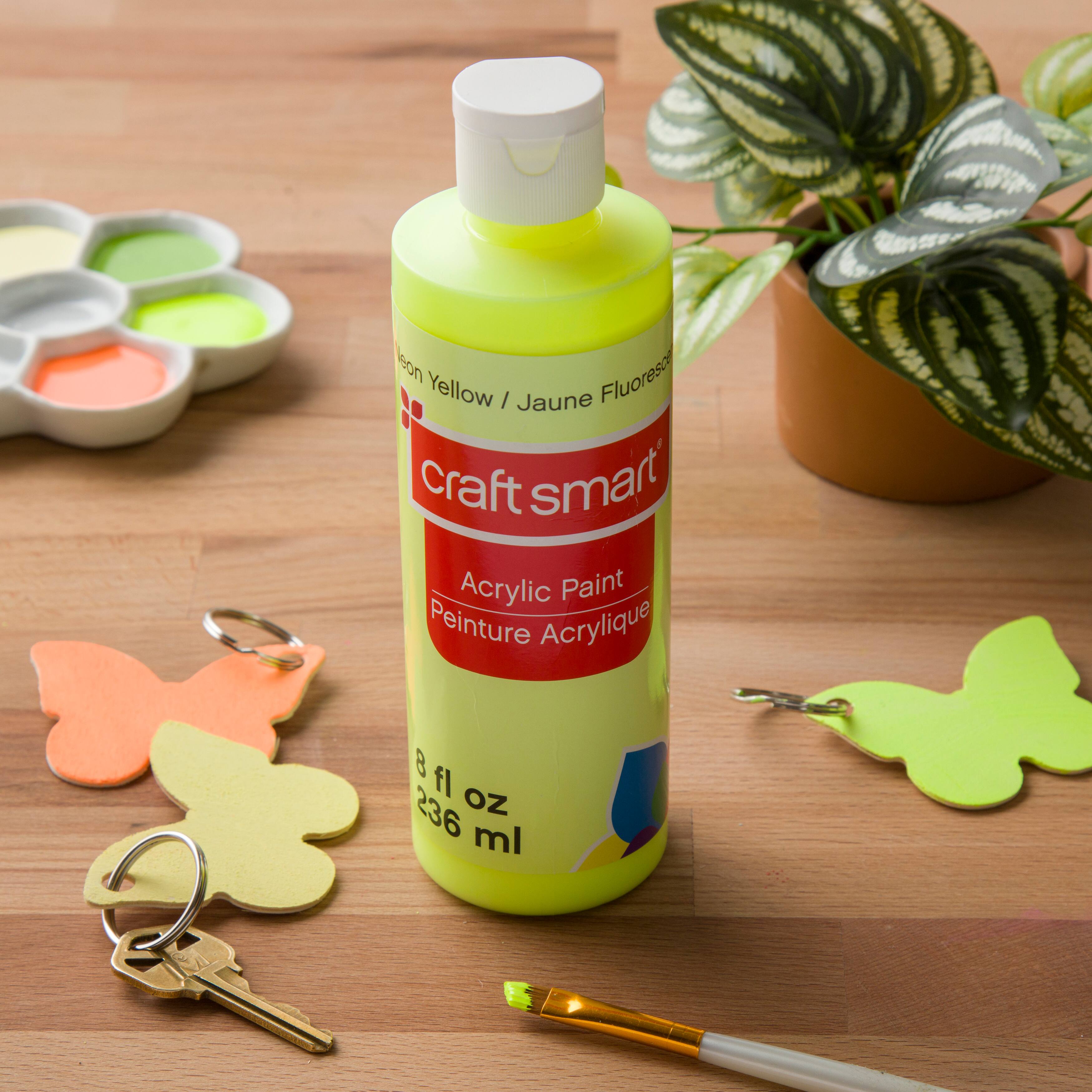 8 Pack: 8oz. Neon Acrylic Paint by Craft Smart®