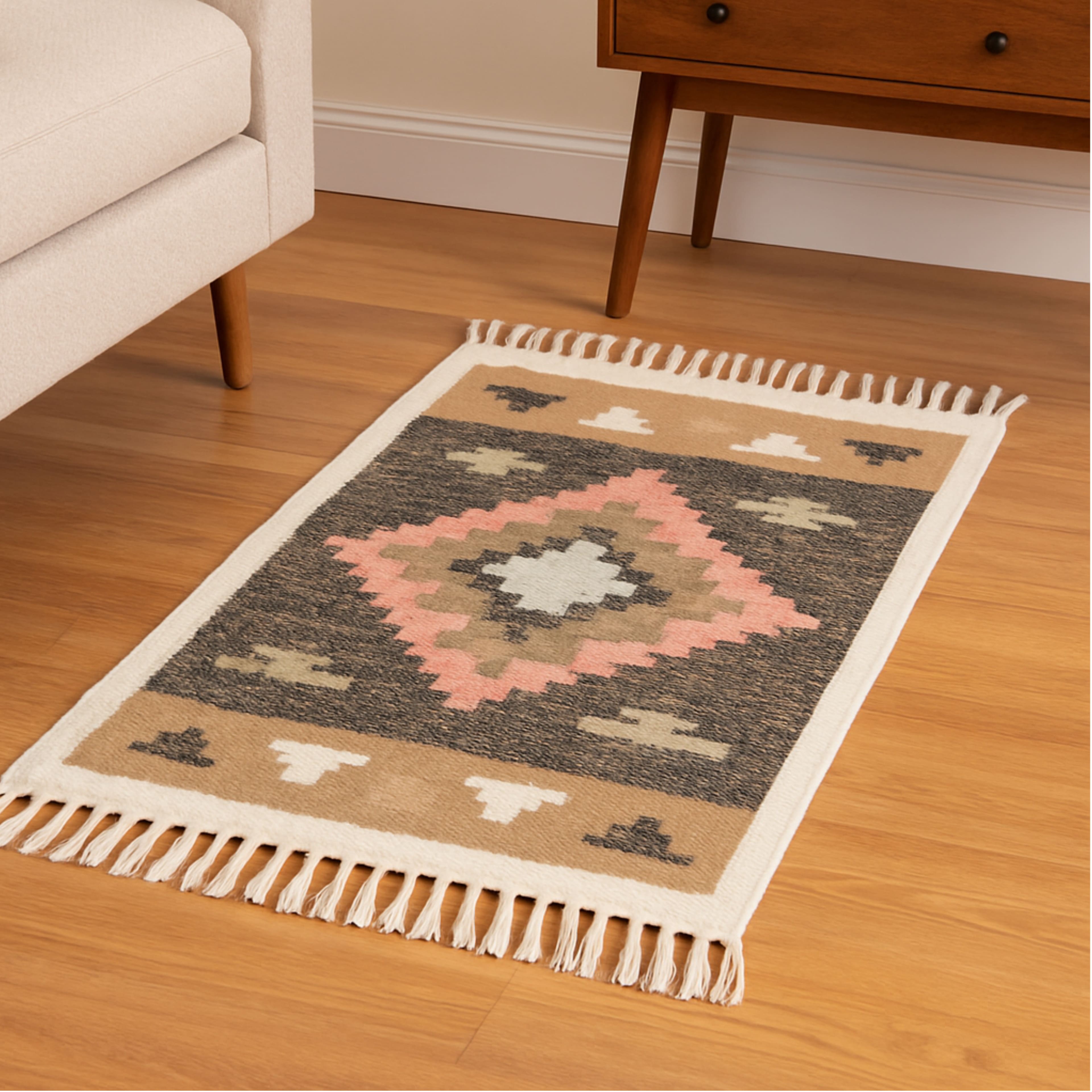 3ft. x 2ft. Santa Fe Geometric Handloom Rug by Ashland&#xAE;