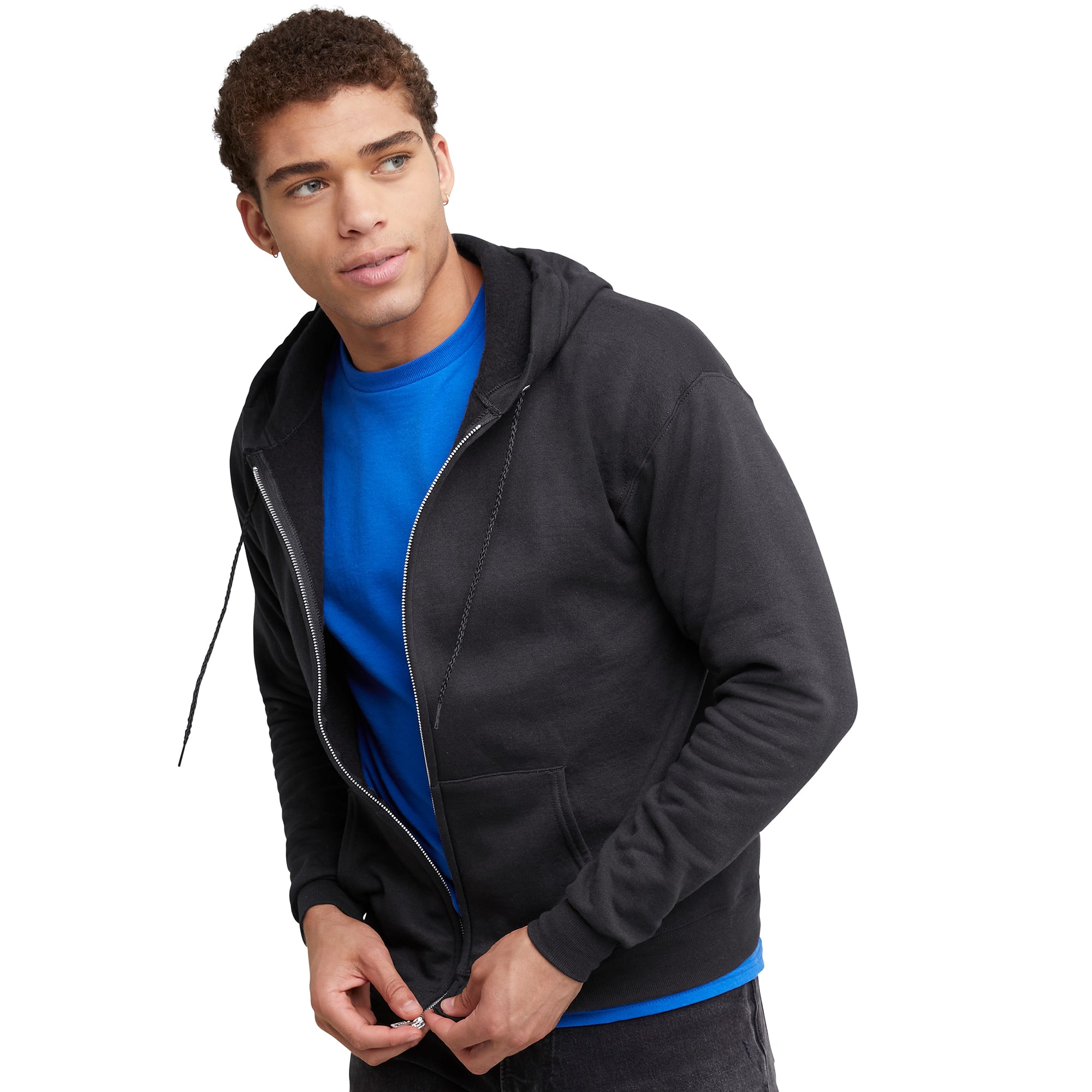 Hanes EcoSmart Fleece Full-Zip Men&#x27;s Hoodie