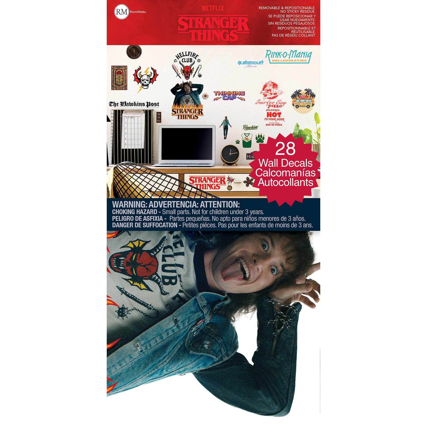 RoomMates Stranger Things Season 4 Icons Peel &#x26; Stick Wall Decals