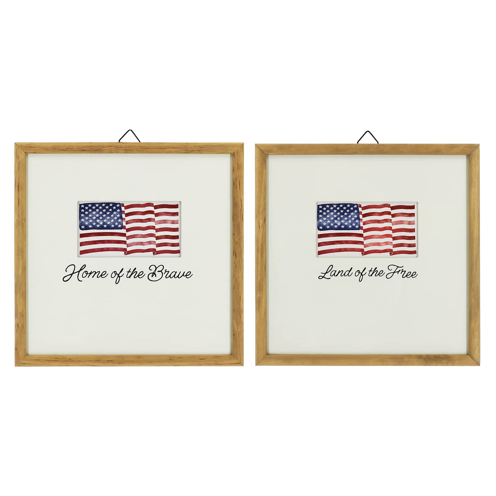 Assorted 11.75&#x22; American Flag Wall Art by Celebrate It&#x2122;